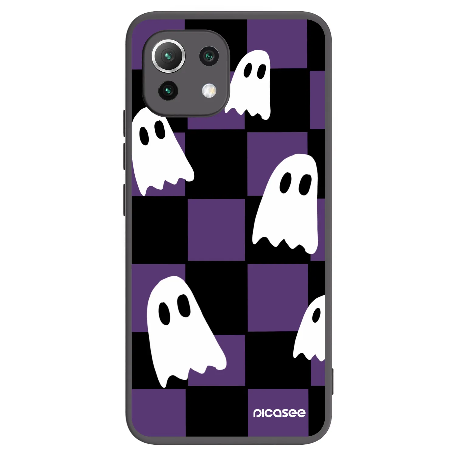 Picasee silikónový čierny obal pre Xiaomi Mi 11 Lite - Ghosts