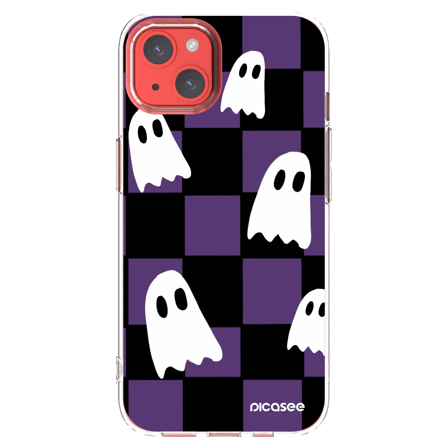 Picasee silikónový prehľadný obal pre Apple iPhone 13 - Ghosts