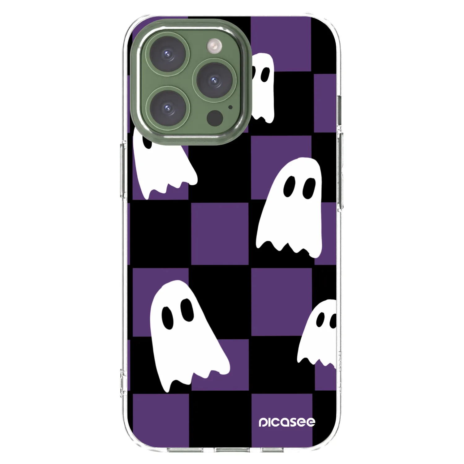 Picasee silikónový prehľadný obal pre Apple iPhone 13 Pro - Ghosts