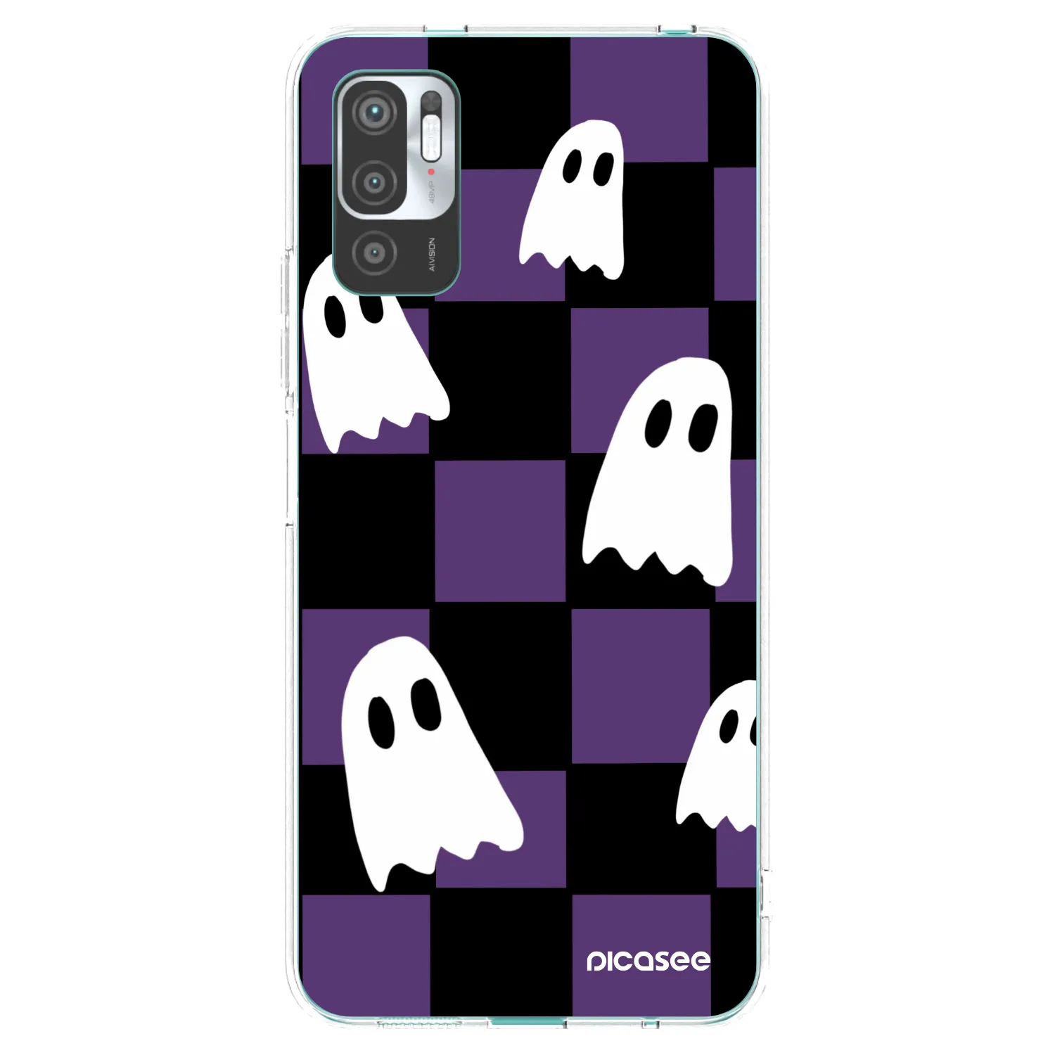 Picasee silikónový prehľadný obal pre Xiaomi Redmi Note 10 5G - Ghosts