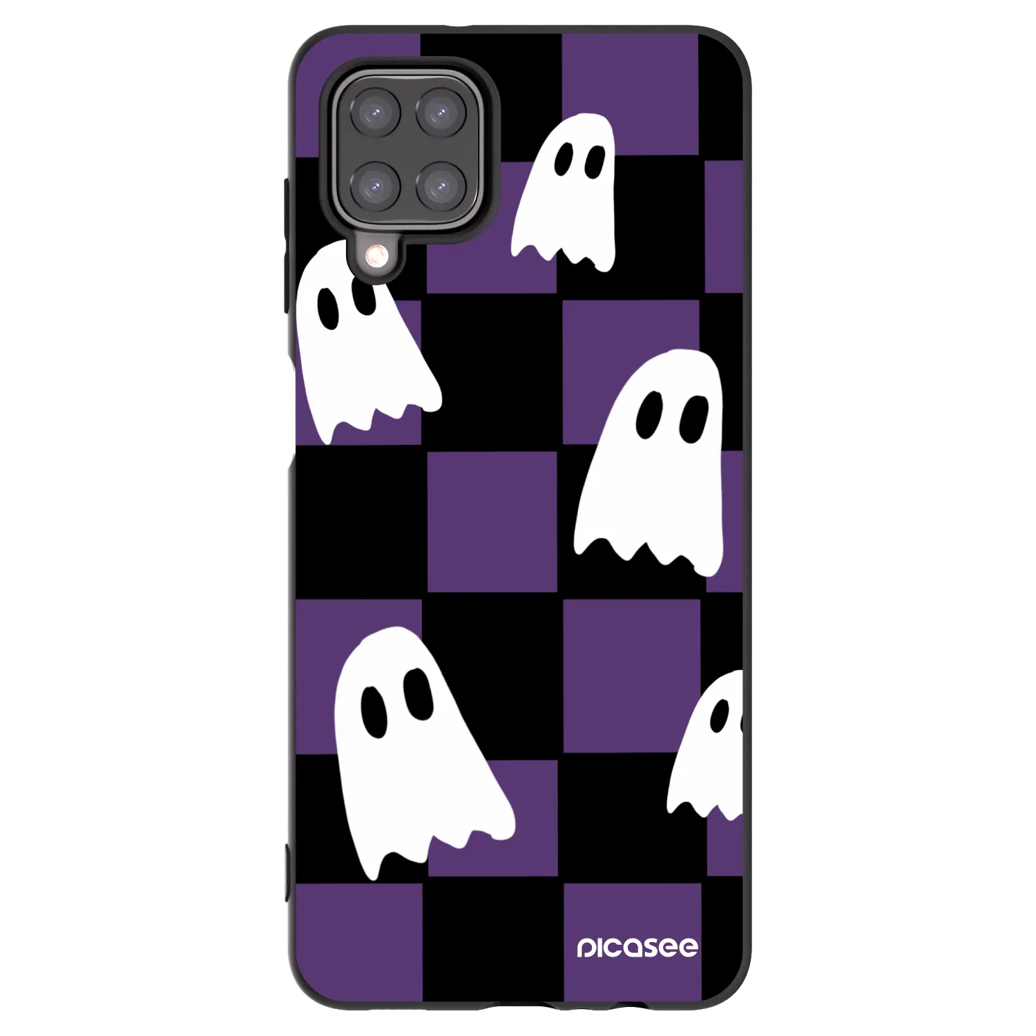 Picasee silikónový čierny obal pre Samsung Galaxy M12 M127F - Ghosts