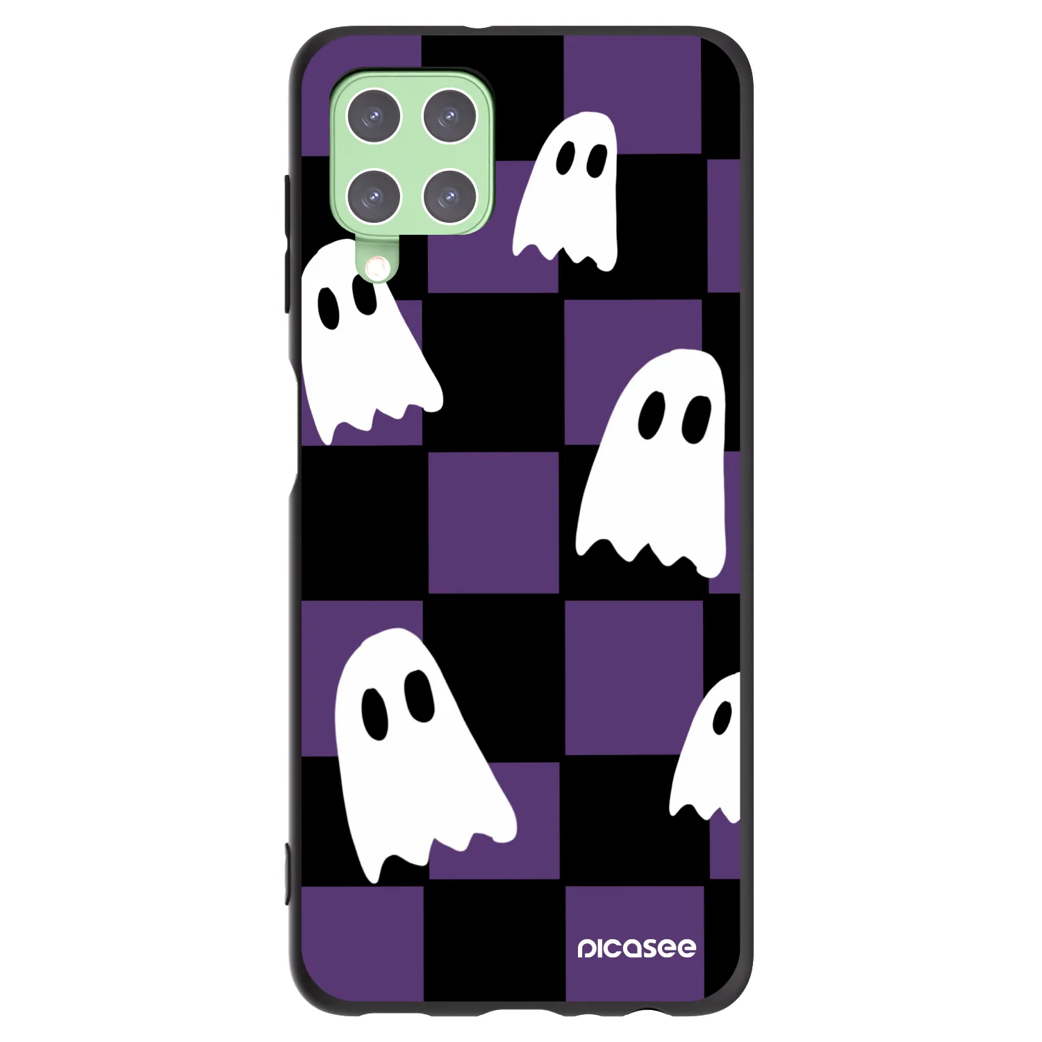 Picasee silikónový čierny obal pre Samsung Galaxy A22 A225F 4G - Ghosts