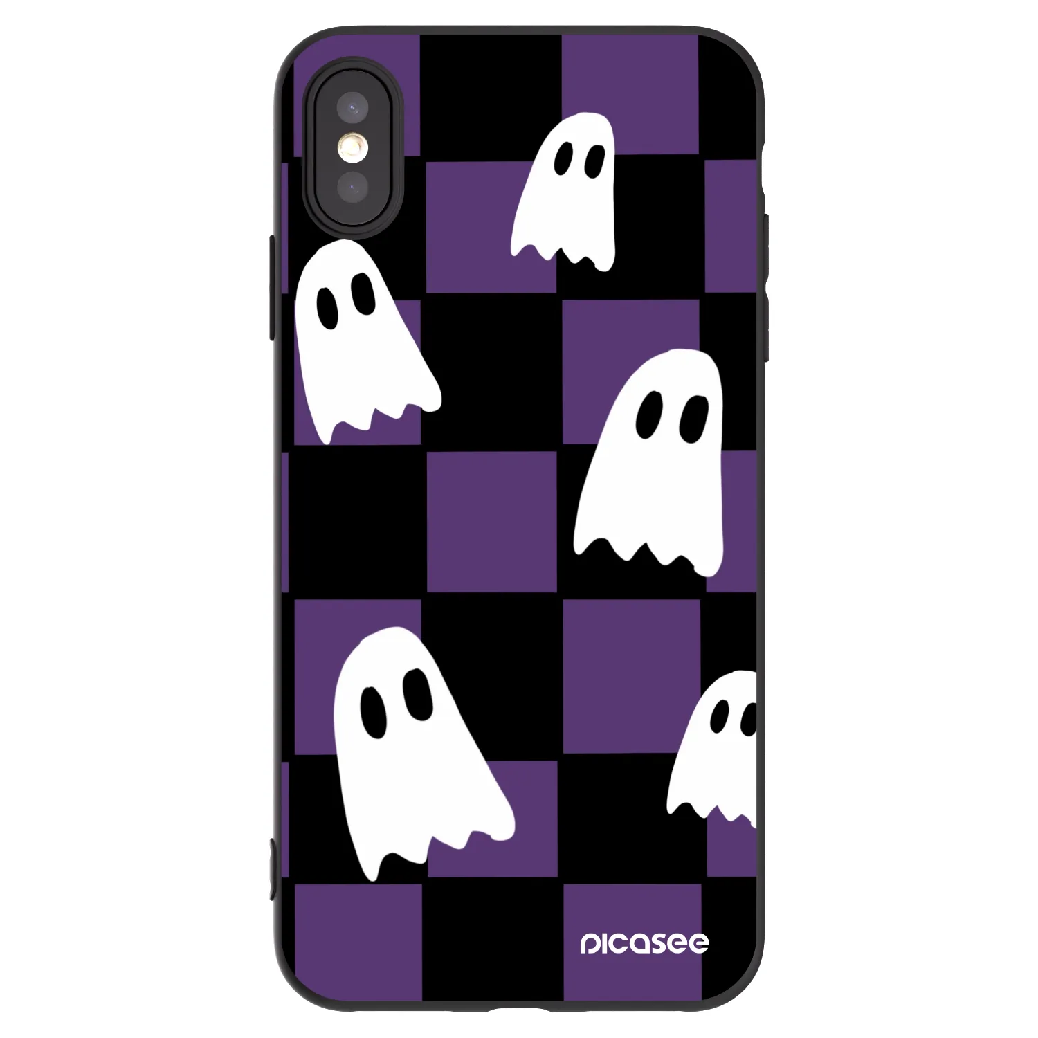 Picasee silikónový čierny obal pre Apple iPhone XS Max - Ghosts