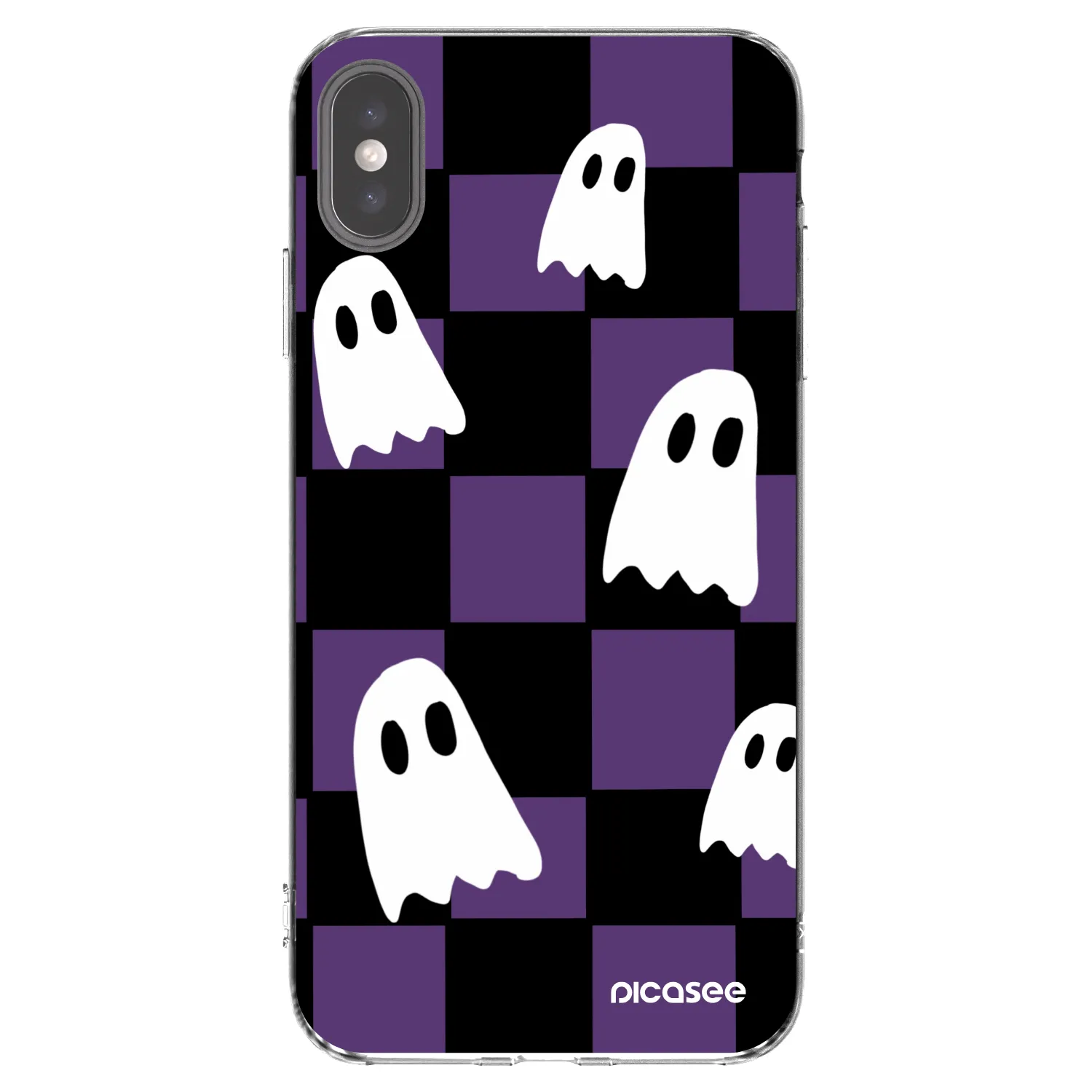 Picasee silikónový prehľadný obal pre Apple iPhone XS Max - Ghosts
