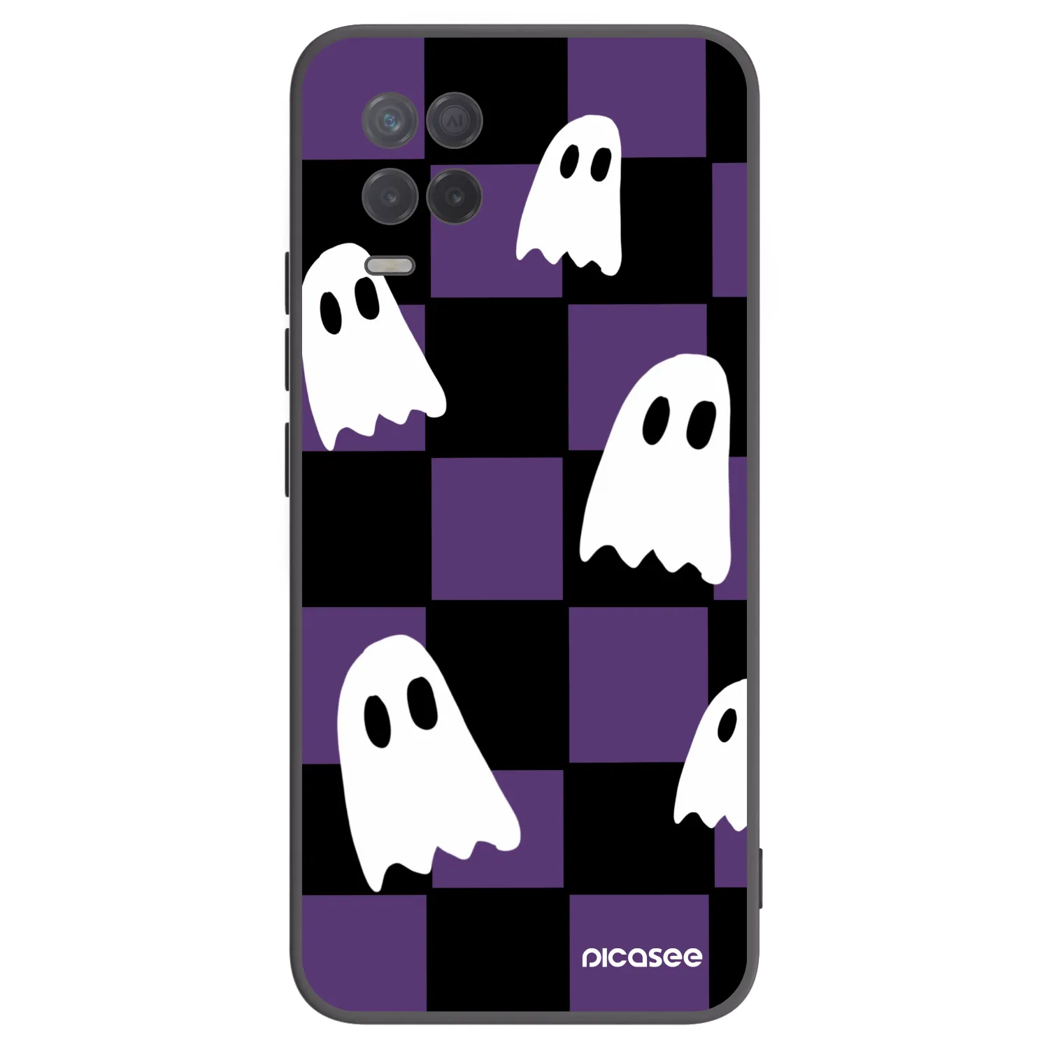 Picasee silikónový čierny obal pre Realme 8 5G - Ghosts