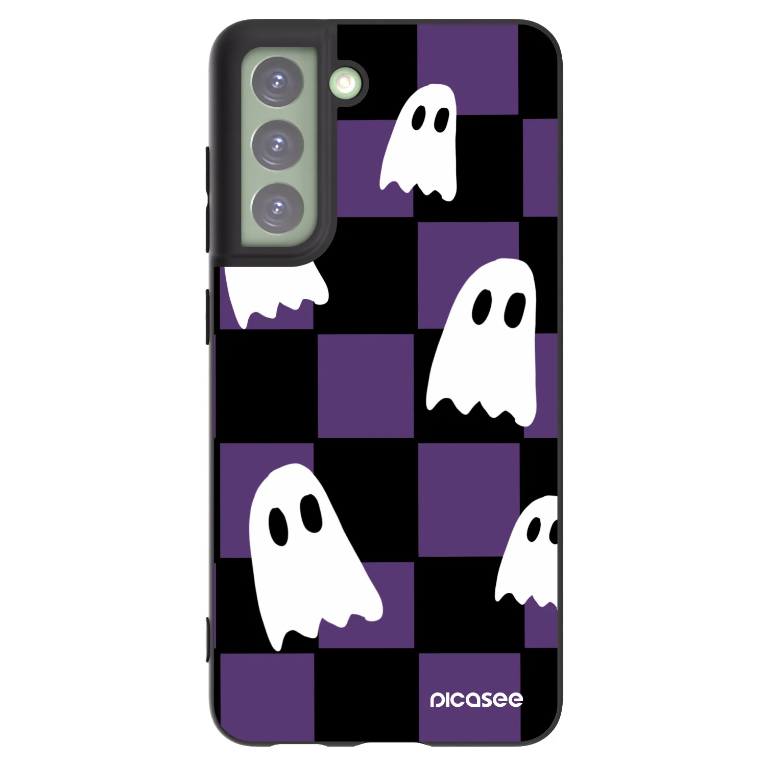 Picasee silikónový čierny obal pre Samsung Galaxy S21 FE 5G - Ghosts