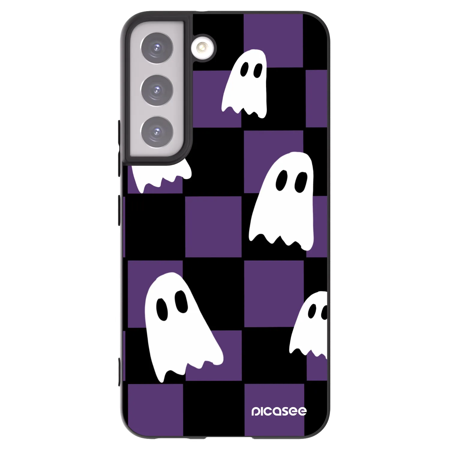 Picasee silikónový čierny obal pre Samsung Galaxy S22 5G - Ghosts