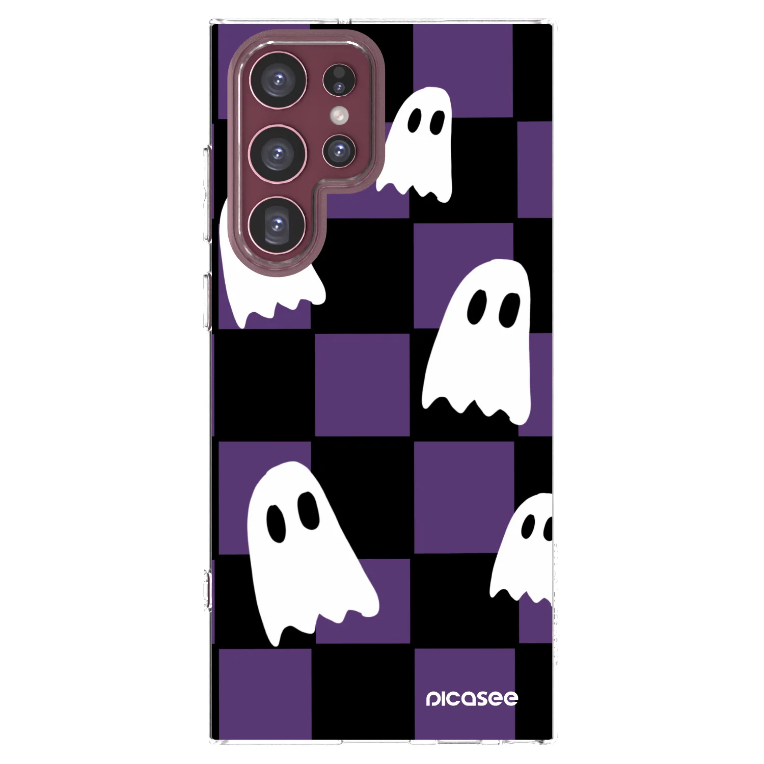 Picasee silikónový prehľadný obal pre Samsung Galaxy S22 Ultra 5G - Ghosts