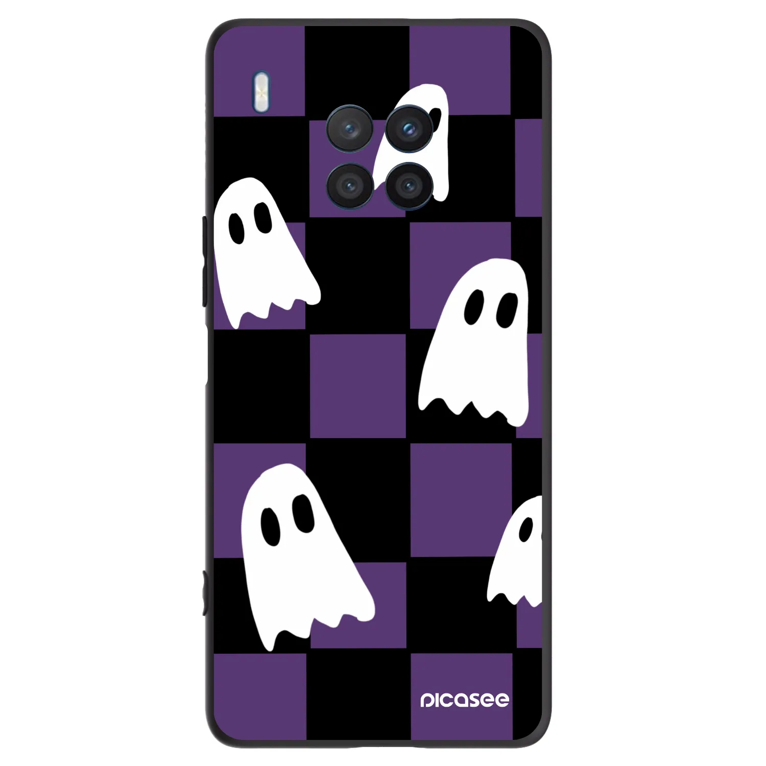 Picasee silikónový čierny obal pre Honor 50 Lite - Ghosts