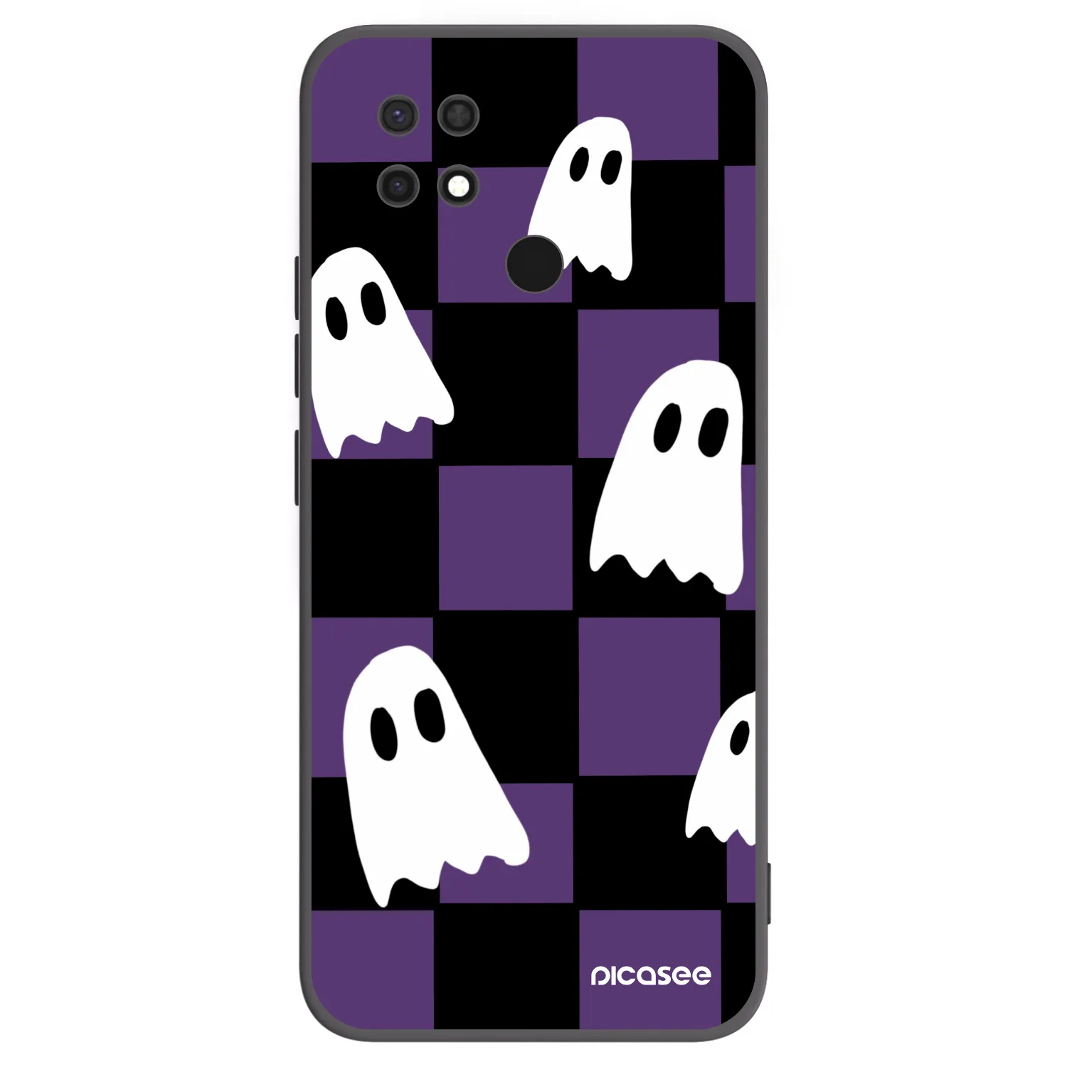 Picasee silikónový čierny obal pre Xiaomi Redmi 10C - Ghosts