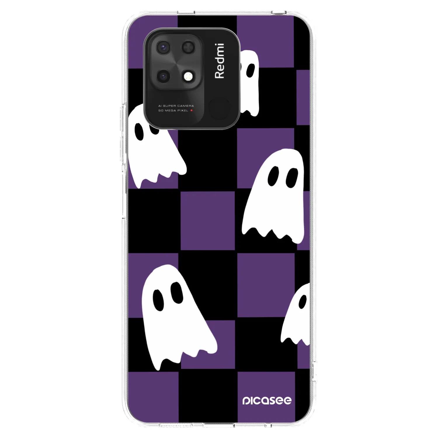 Picasee silikónový prehľadný obal pre Xiaomi Redmi 10C - Ghosts