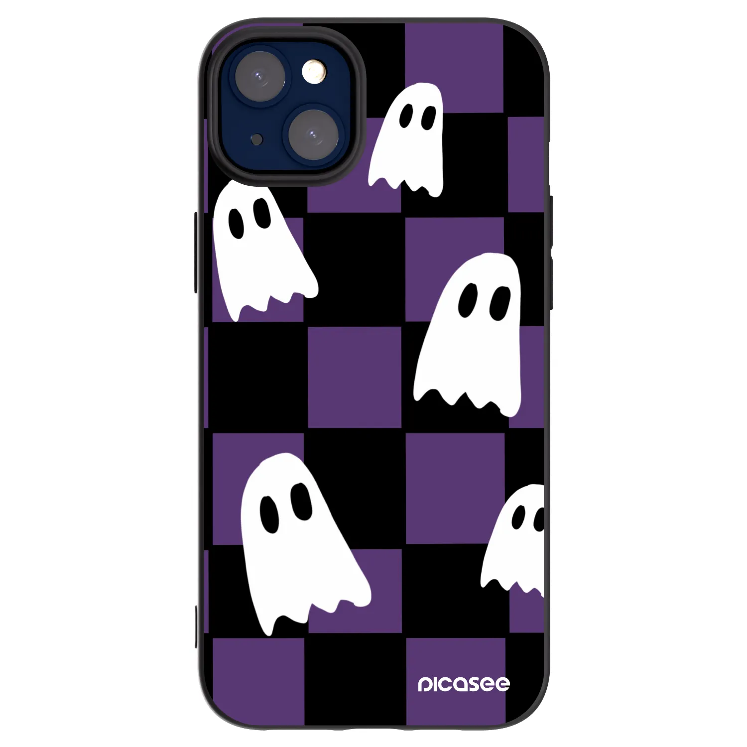 Picasee silikónový čierny obal pre Apple iPhone 14 Plus - Ghosts