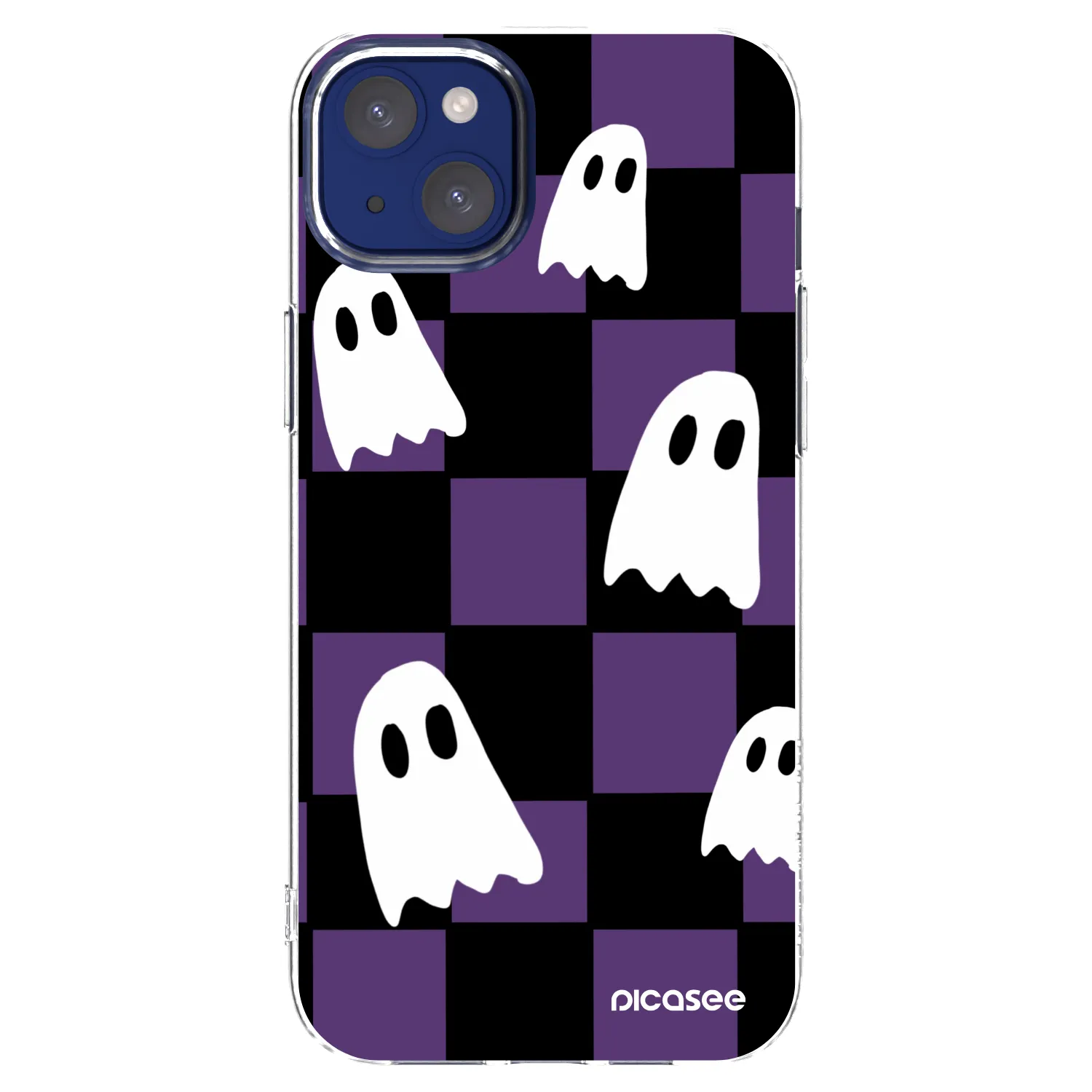 Picasee silikónový prehľadný obal pre Apple iPhone 14 Plus - Ghosts