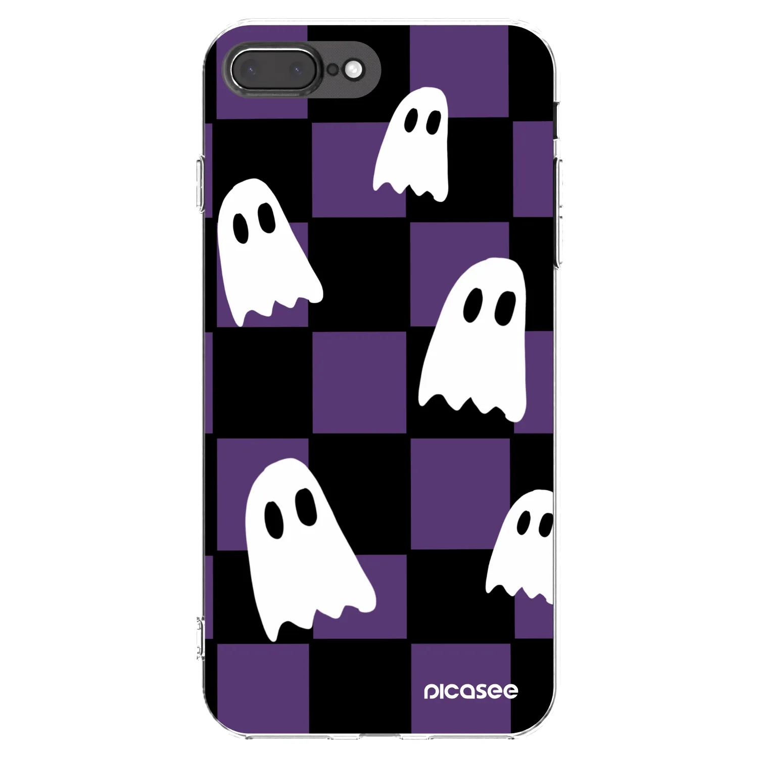 Picasee silikónový prehľadný obal pre Apple iPhone 8 Plus - Ghosts
