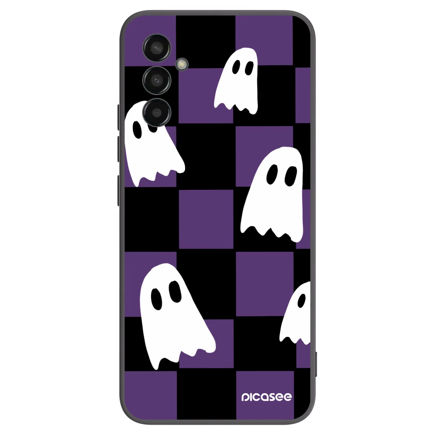 Picasee silikónový čierny obal pre Samsung Galaxy M13 M135F - Ghosts