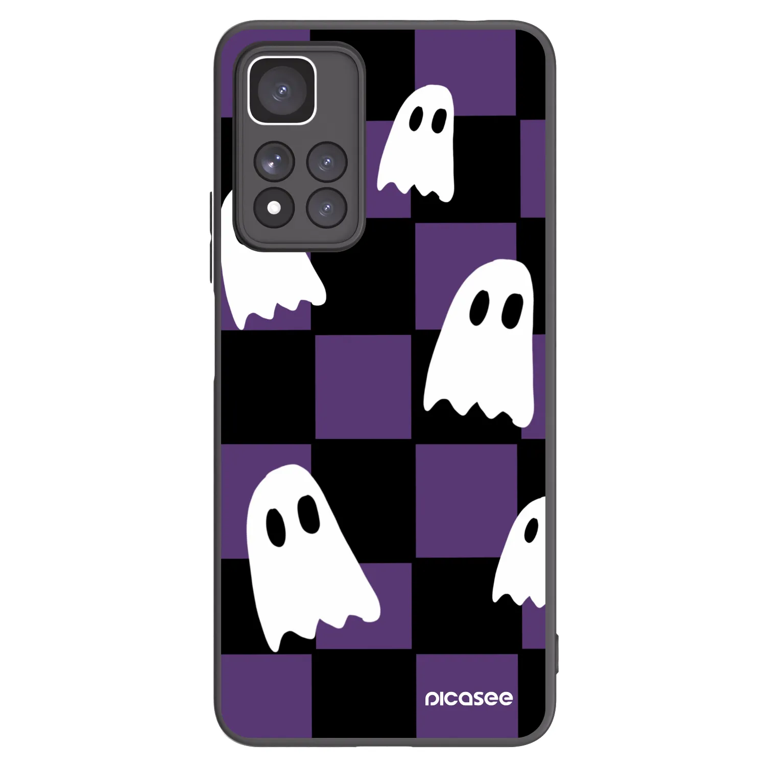 Picasee silikónový čierny obal pre Xiaomi Redmi Note 11 Pro+ 5G - Ghosts