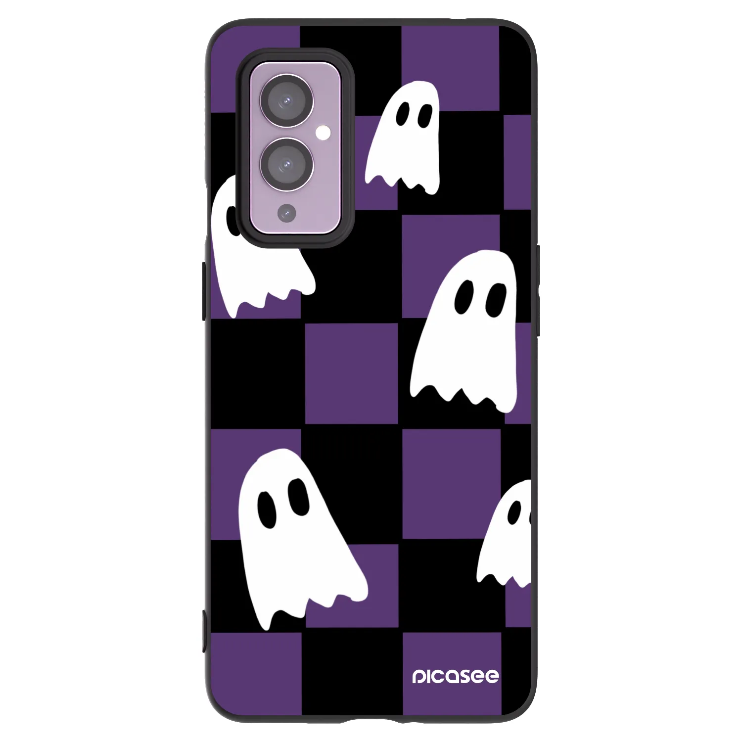 Picasee silikónový čierny obal pre OnePlus 9 - Ghosts