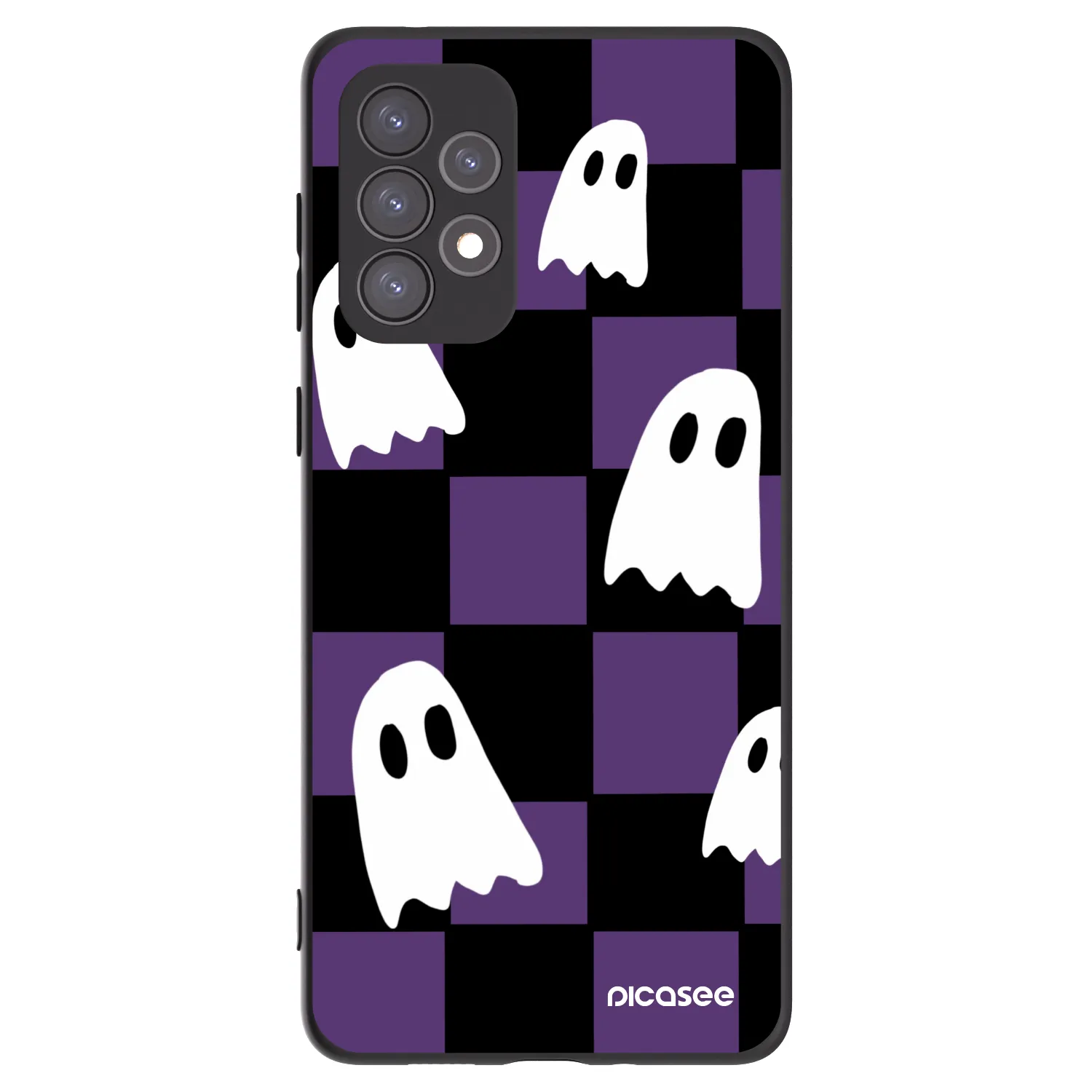 Picasee silikónový čierny obal pre Samsung Galaxy A73 5G - Ghosts