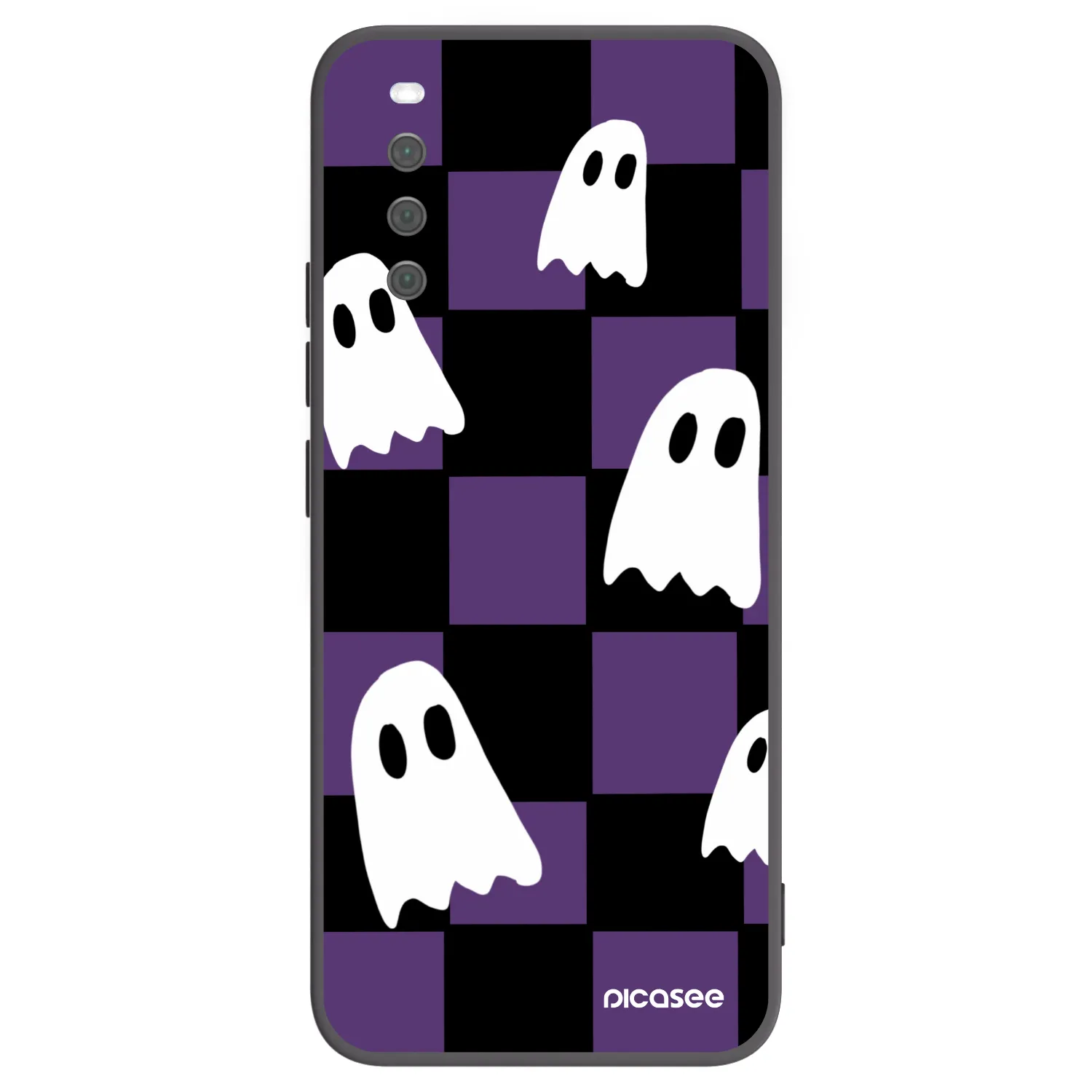 Picasee silikónový čierny obal pre Sony Xperia 10 III - Ghosts