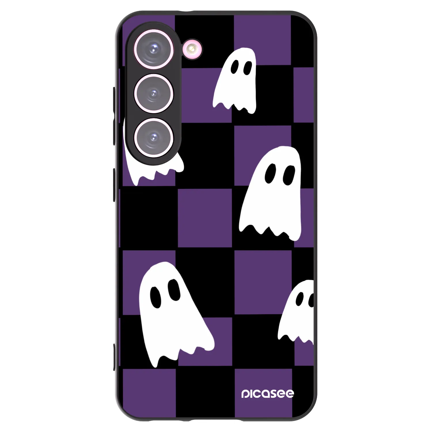Picasee silikónový čierny obal pre Samsung Galaxy S23 5G - Ghosts