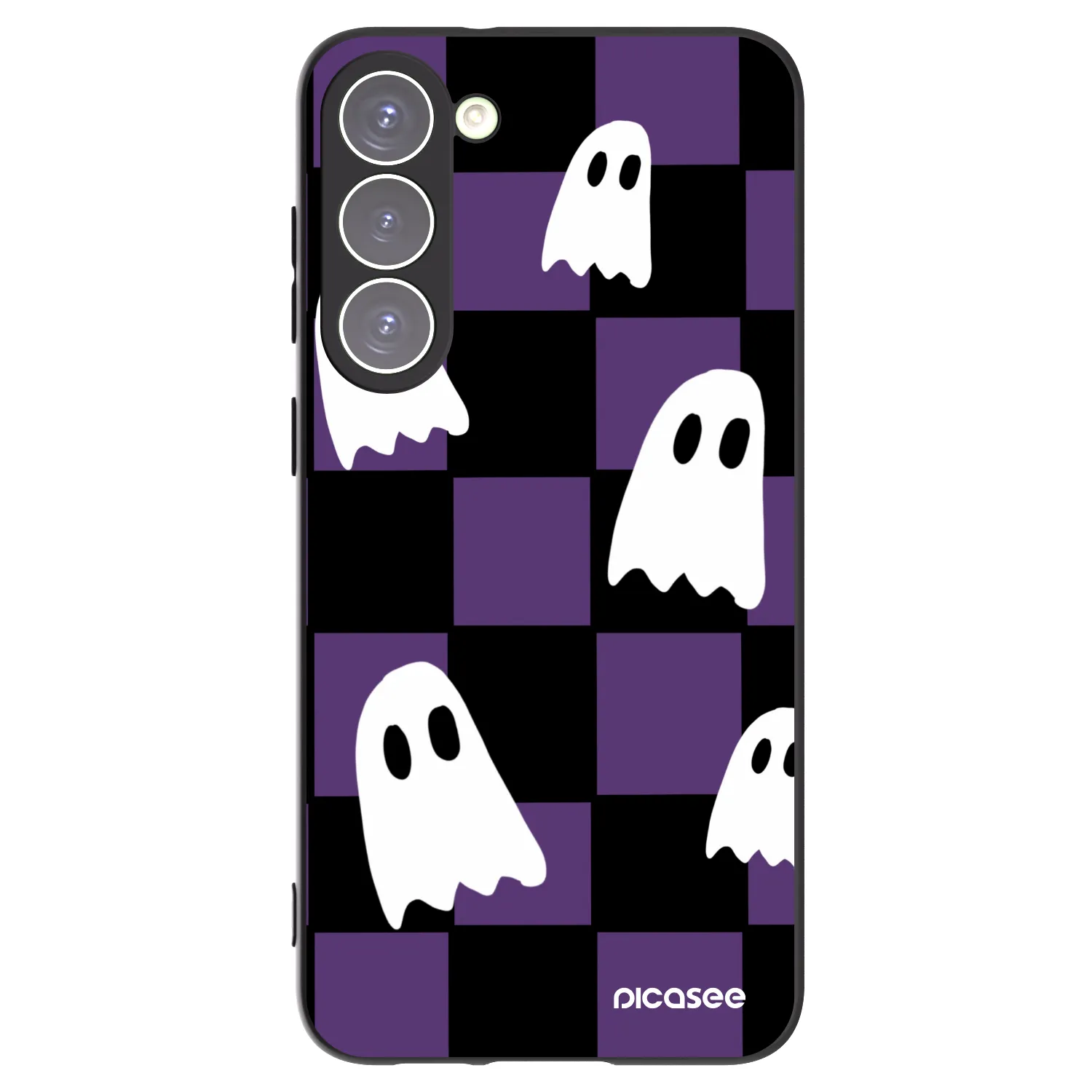 Picasee silikónový čierny obal pre Samsung Galaxy S23+ 5G - Ghosts