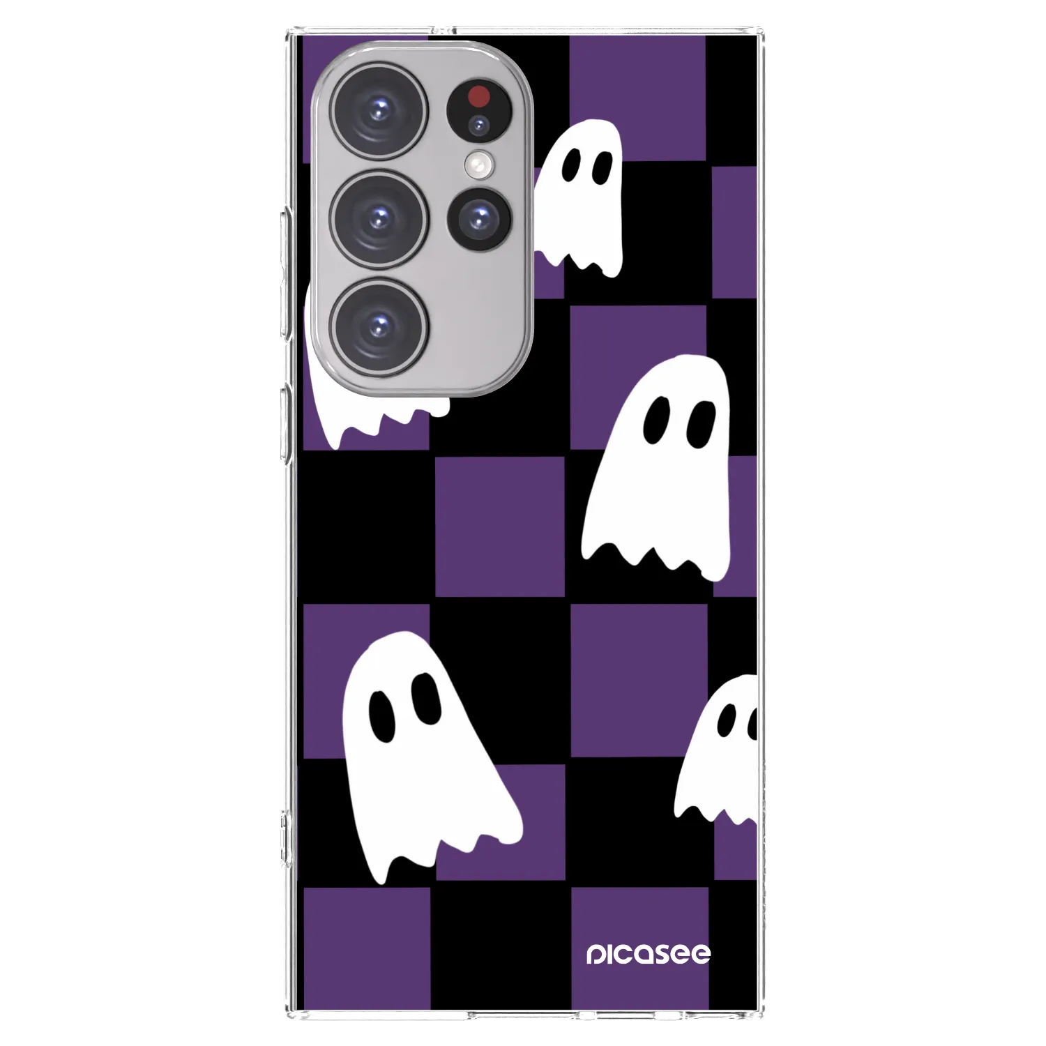 Picasee silikónový prehľadný obal pre Samsung Galaxy S23 Ultra 5G - Ghosts