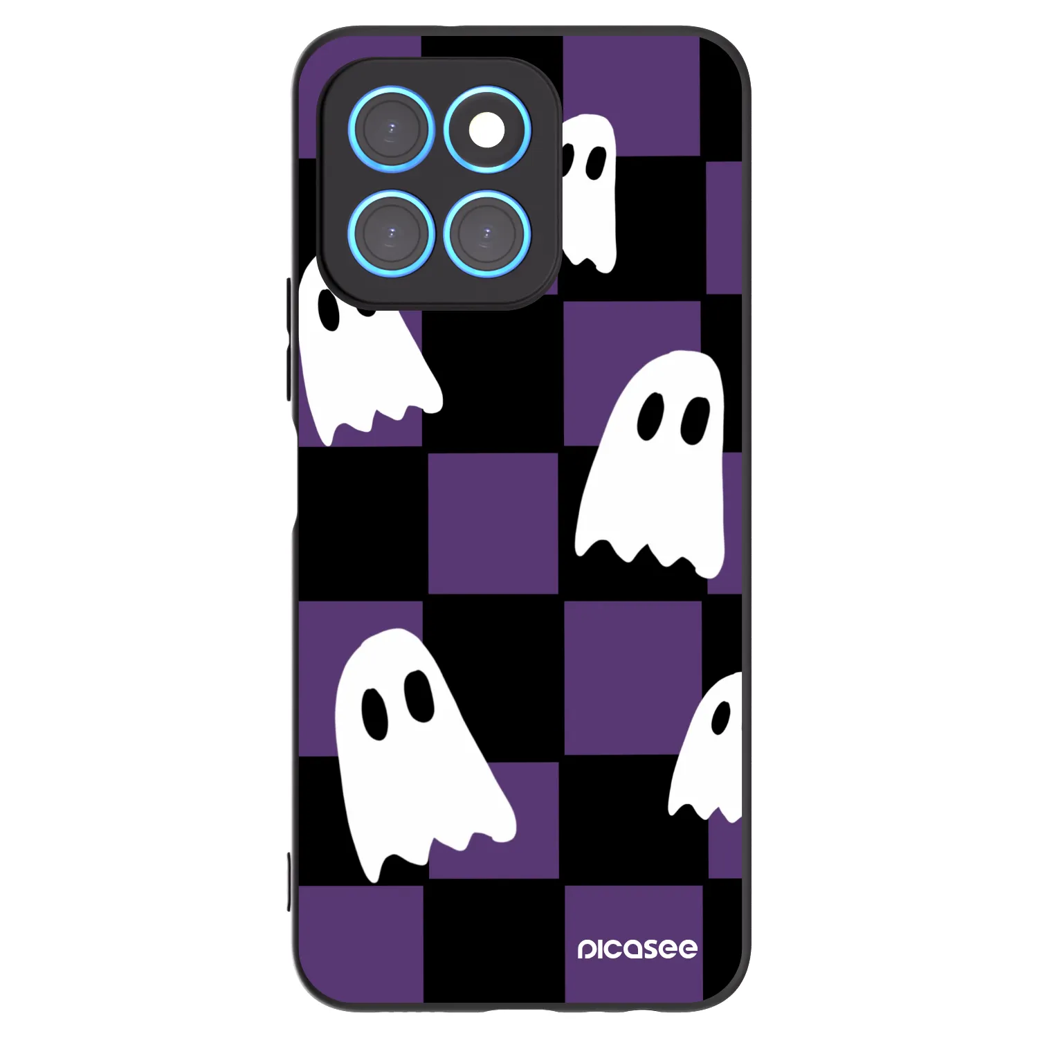 Picasee silikónový čierny obal pre Honor X8 5G - Ghosts