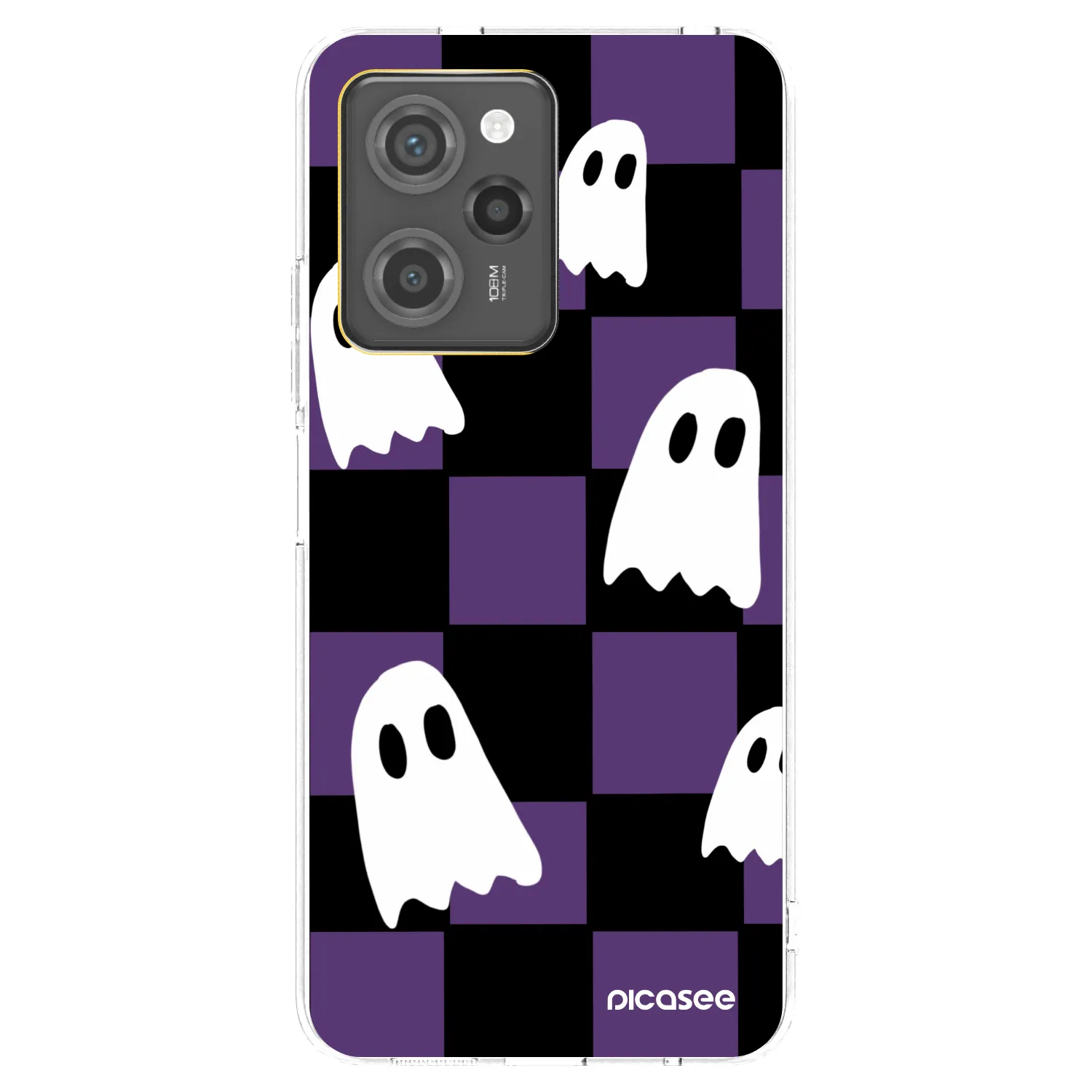 Picasee silikónový čierny obal pre Xiaomi Poco X5 Pro - Ghosts