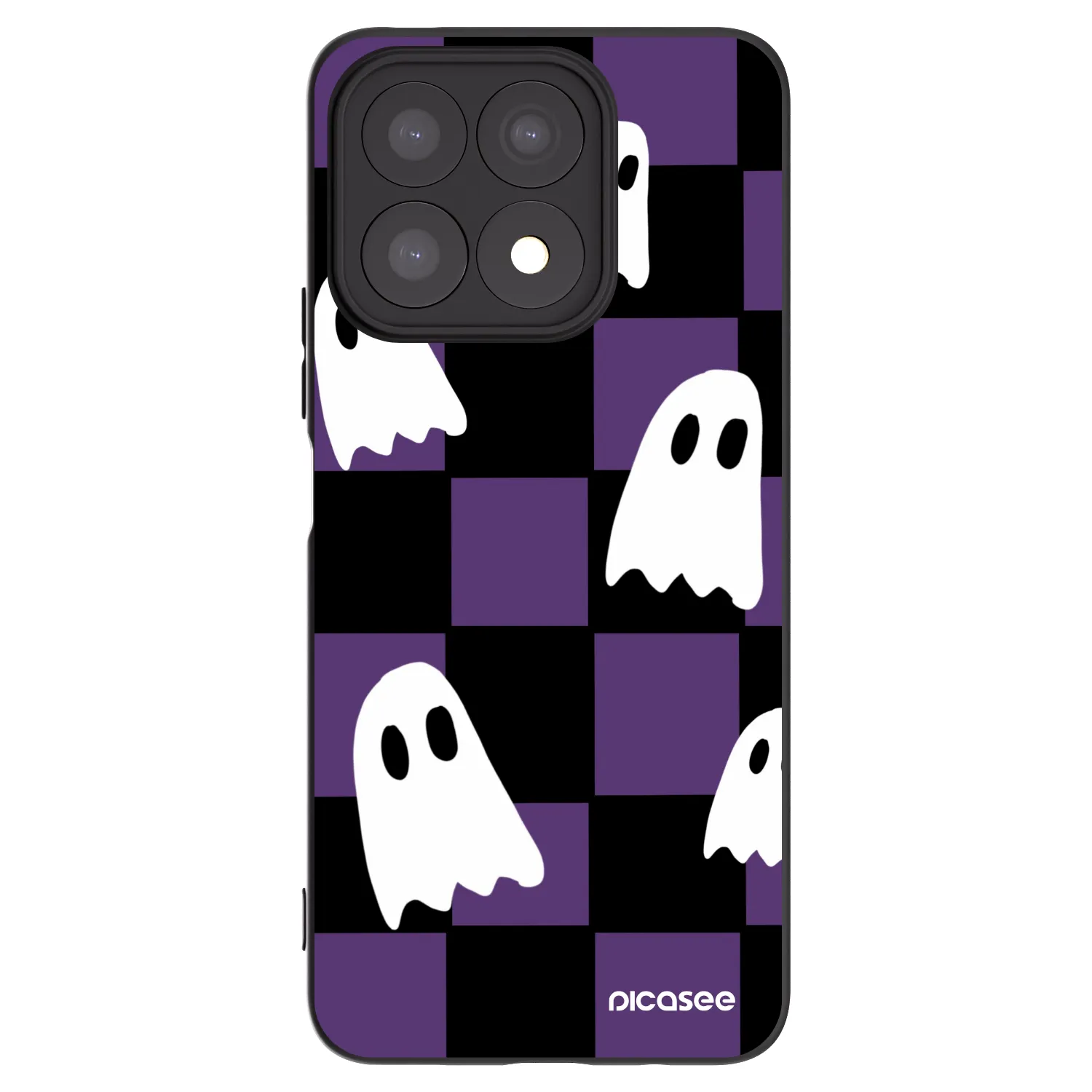 Picasee silikónový čierny obal pre Honor X8a - Ghosts