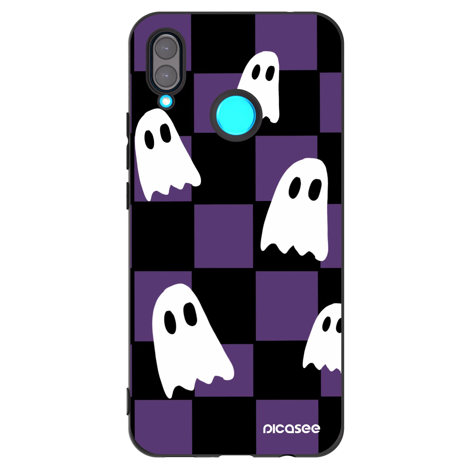 Picasee silikónový čierny obal pre Huawei Nova 3i - Ghosts