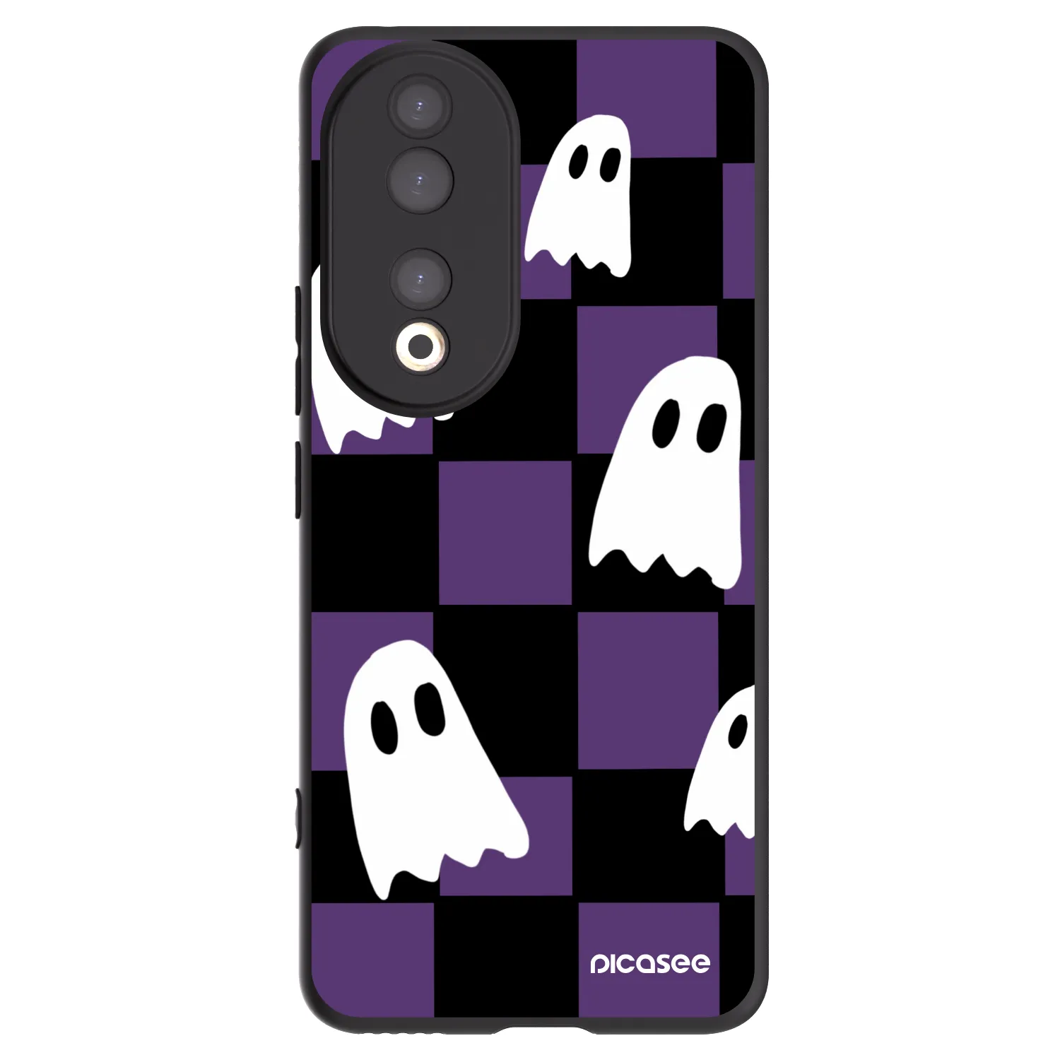 Picasee silikónový čierny obal pre Honor 90 5G - Ghosts