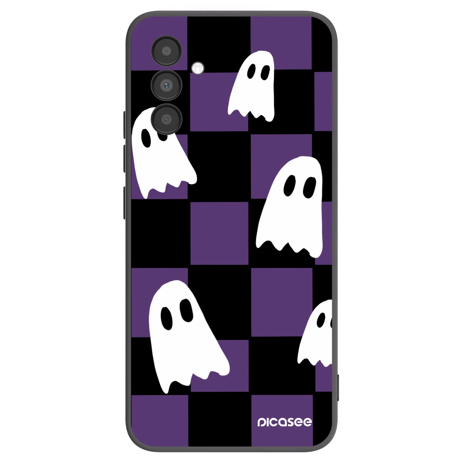 Picasee silikónový čierny obal pre Samsung Galaxy A04s A047F - Ghosts