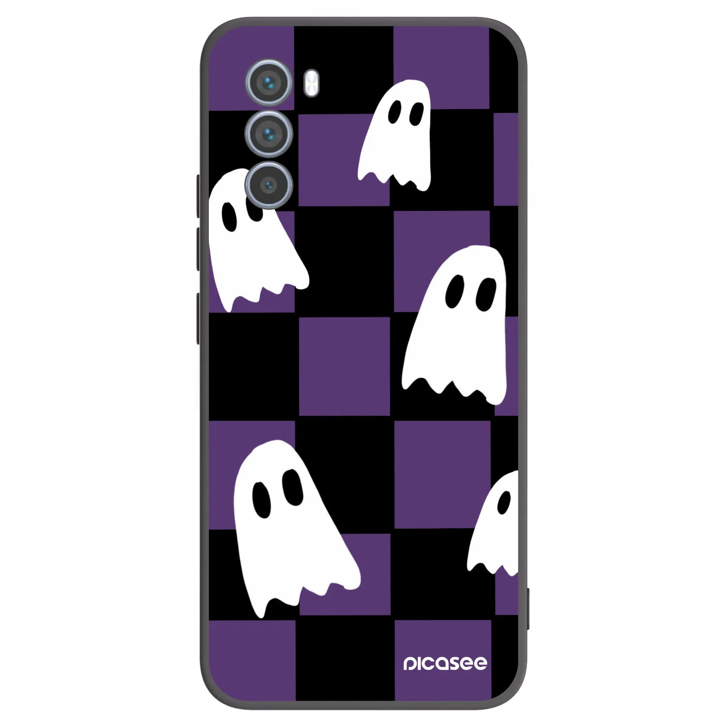 Picasee silikónový čierny obal pre Motorola Moto G62 - Ghosts