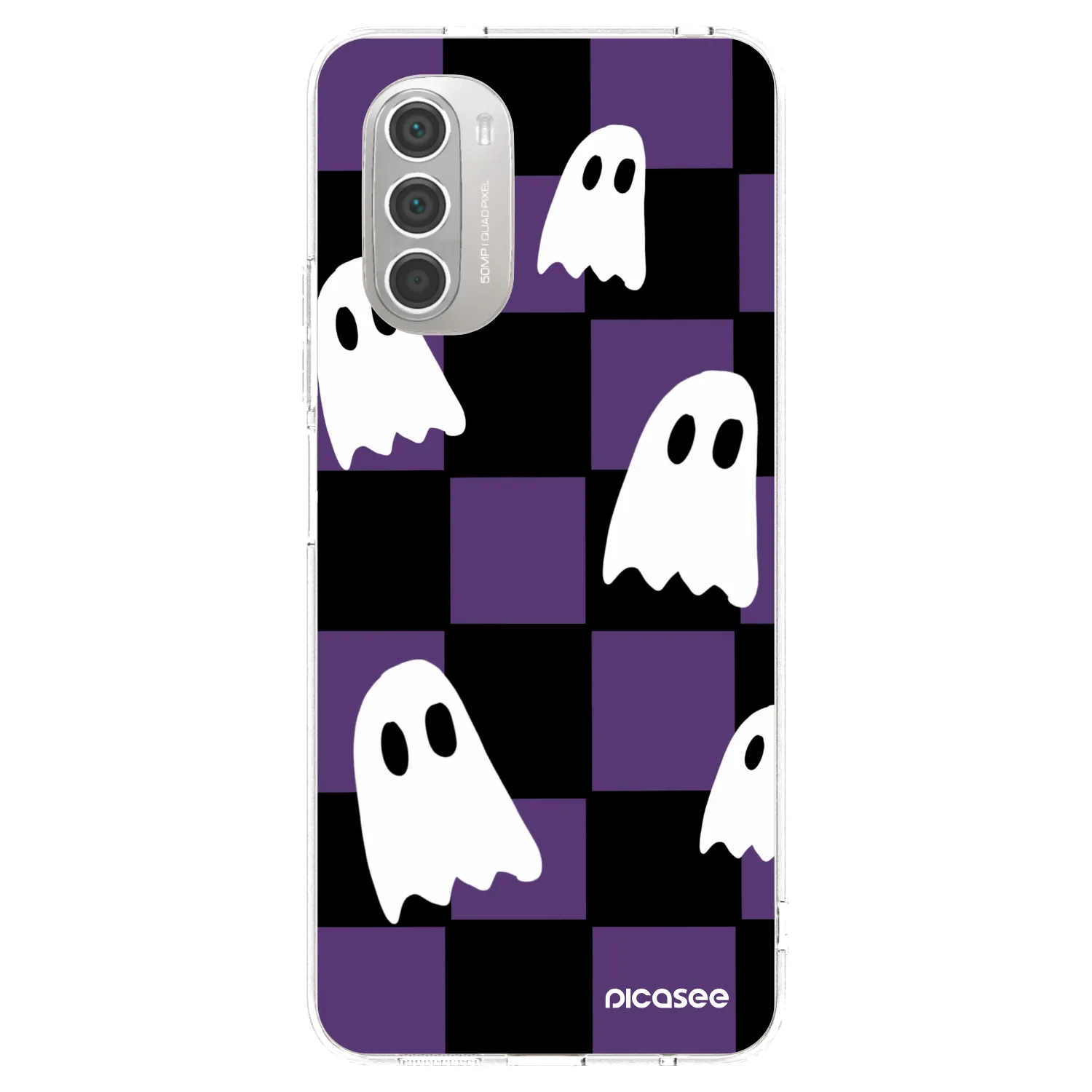 Picasee silikónový prehľadný obal pre Motorola Moto G51 - Ghosts