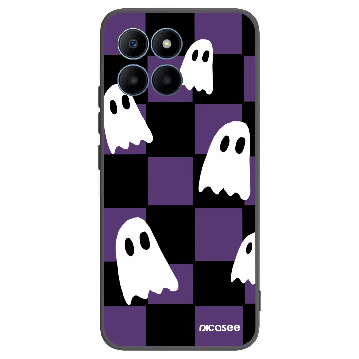 Picasee silikónový čierny obal pre Honor 70 Lite - Ghosts