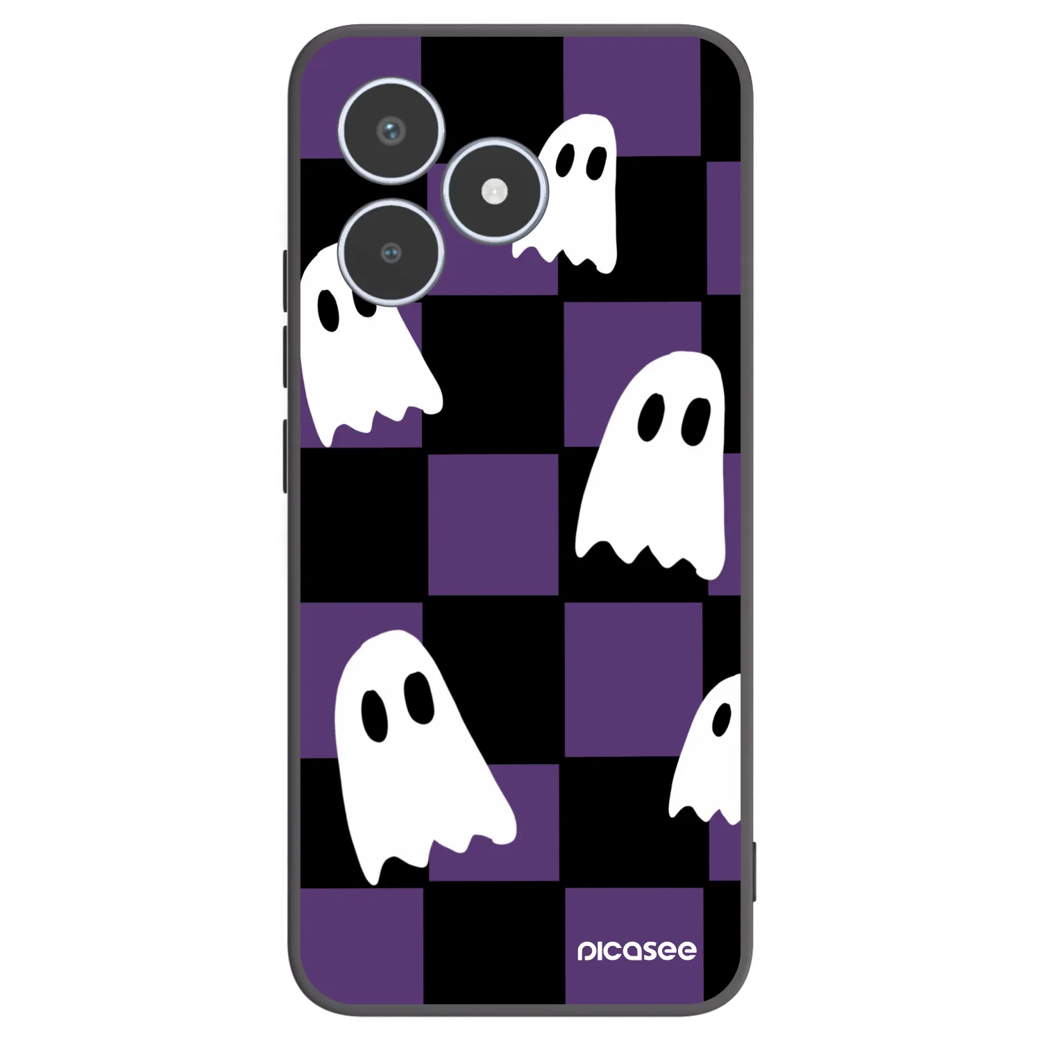 Picasee silikónový čierny obal pre Realme C53 - Ghosts