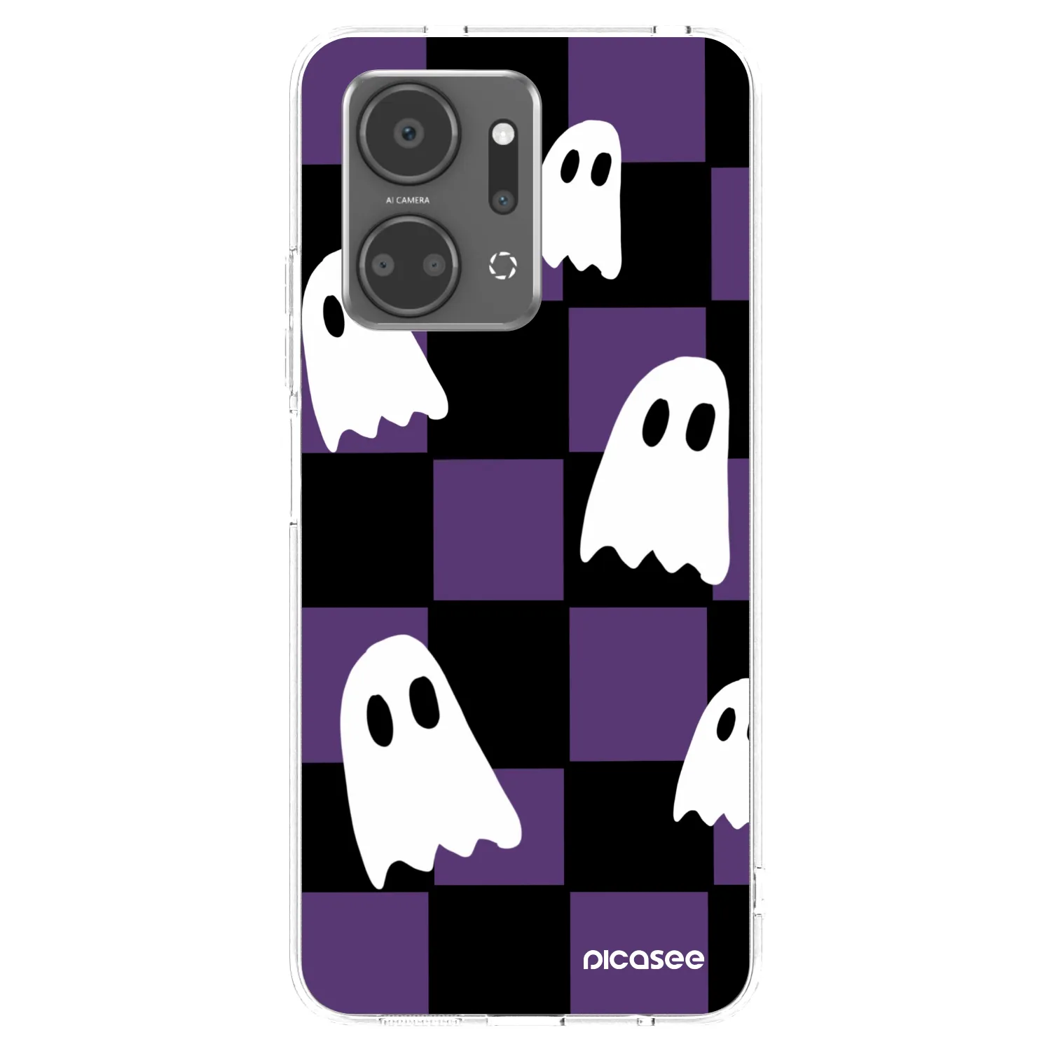 Picasee silikónový prehľadný obal pre Honor X7a - Ghosts