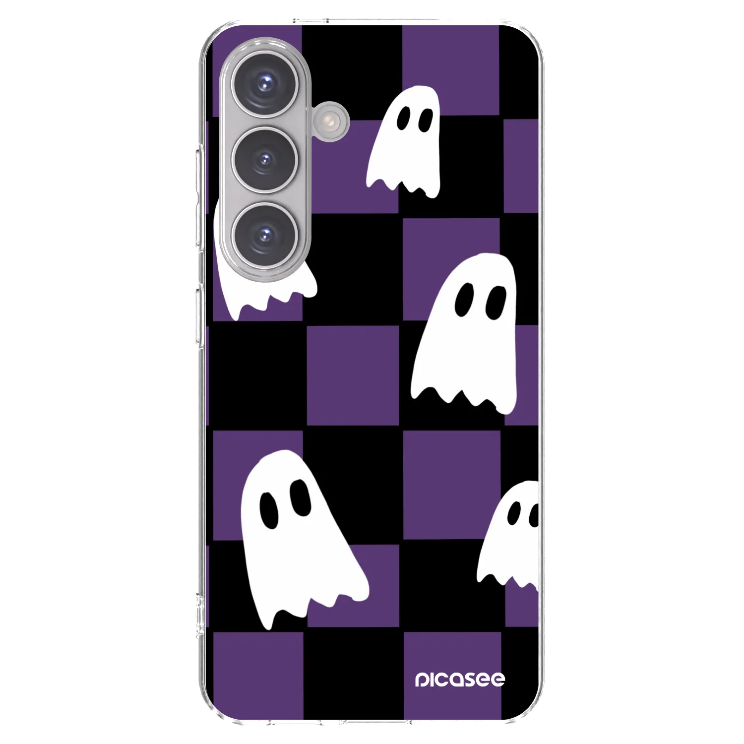 Picasee silikónový prehľadný obal pre Samsung Galaxy S24 S921B 5G - Ghosts