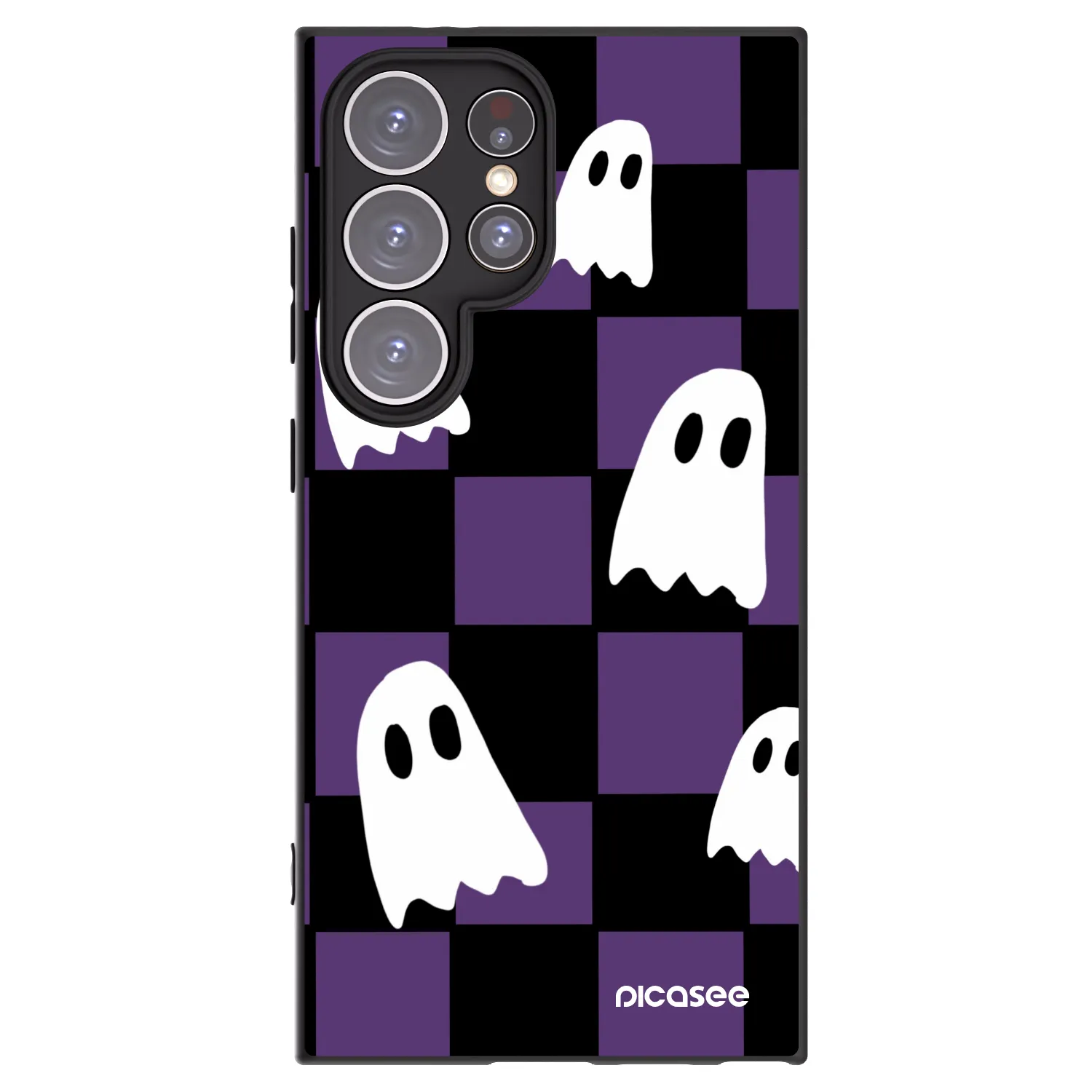 Picasee silikónový čierny obal pre Samsung Galaxy S24 Ultra S928B 5G - Ghosts