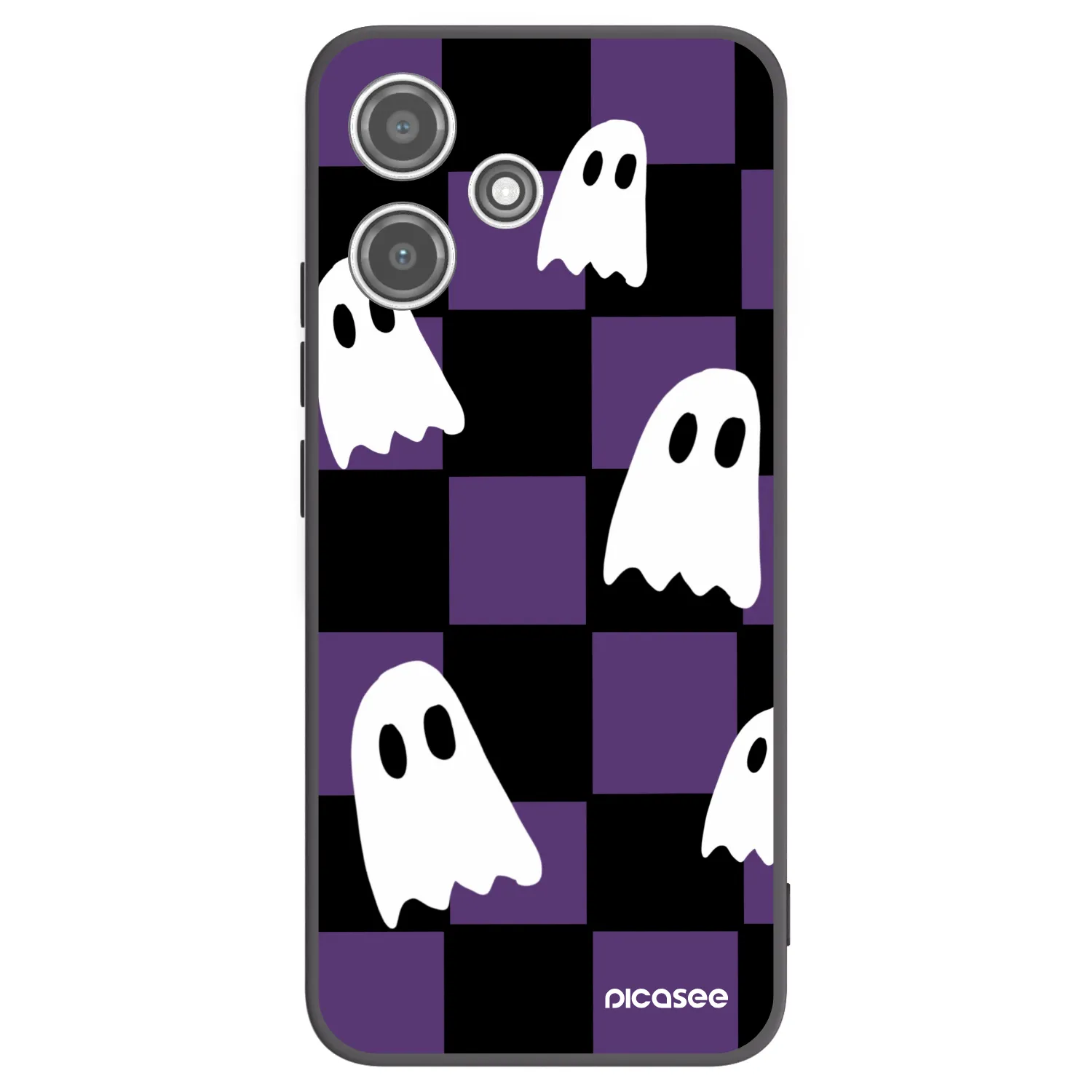 Picasee silikónový čierny obal pre Xiaomi Redmi 12 5G - Ghosts
