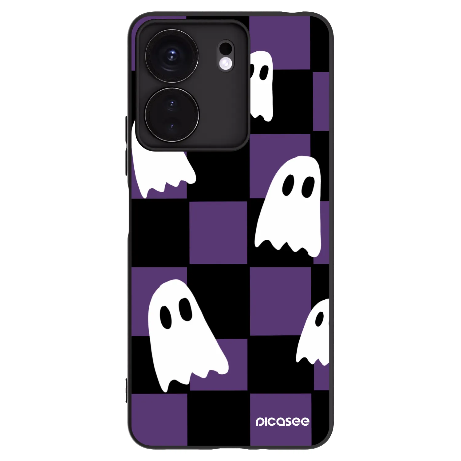 Picasee silikónový čierny obal pre Xiaomi Redmi 13C 4G - Ghosts