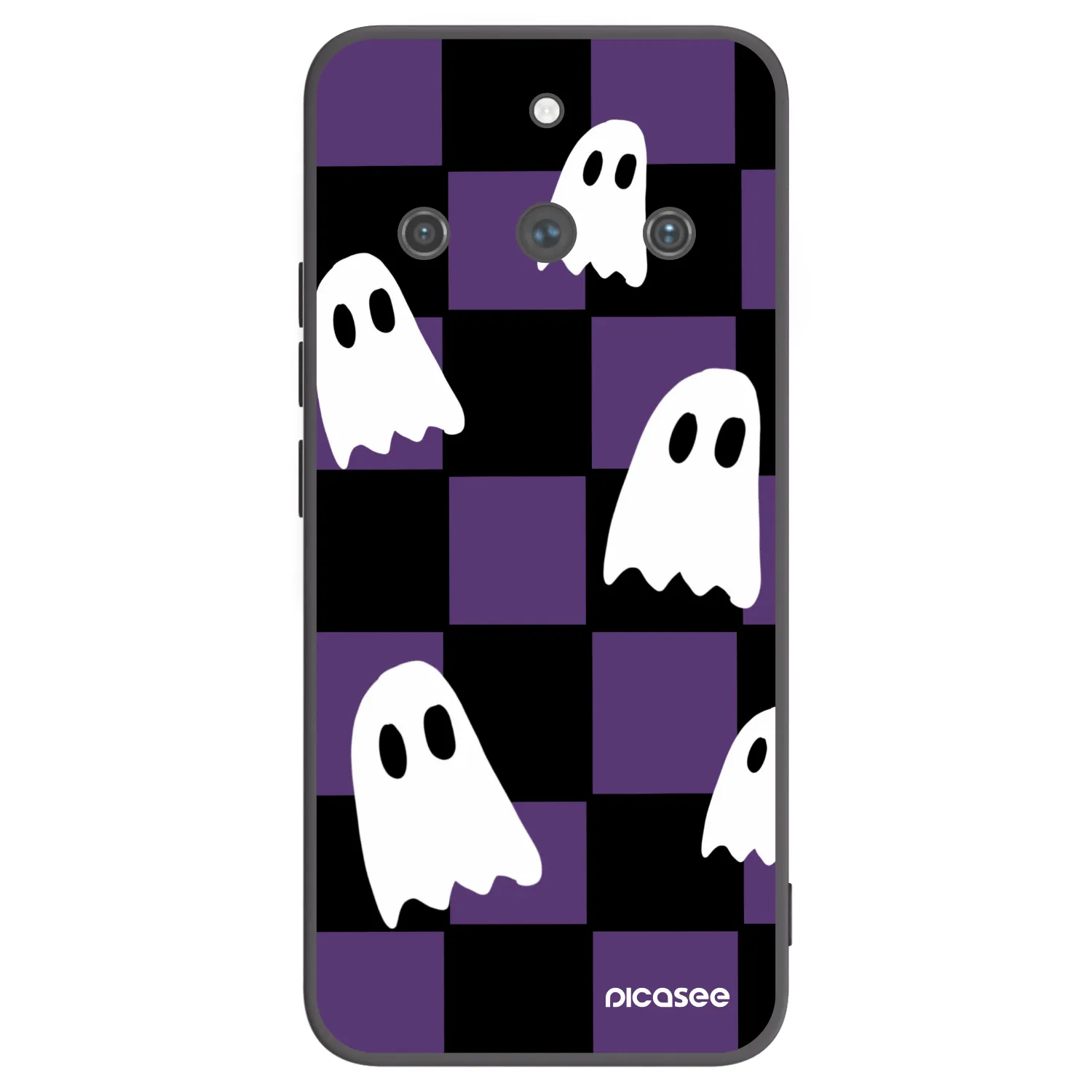 Picasee silikónový čierny obal pre Realme 11 Pro+ - Ghosts