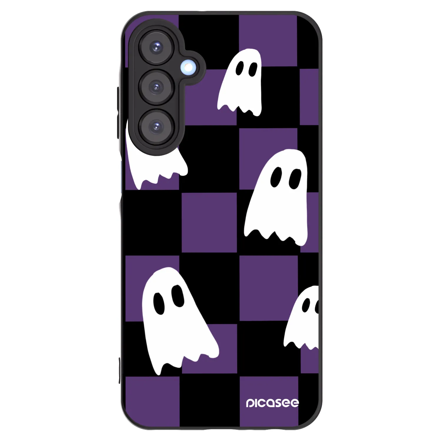 Picasee silikónový čierny obal pre Samsung Galaxy A25 A256B 5G - Ghosts