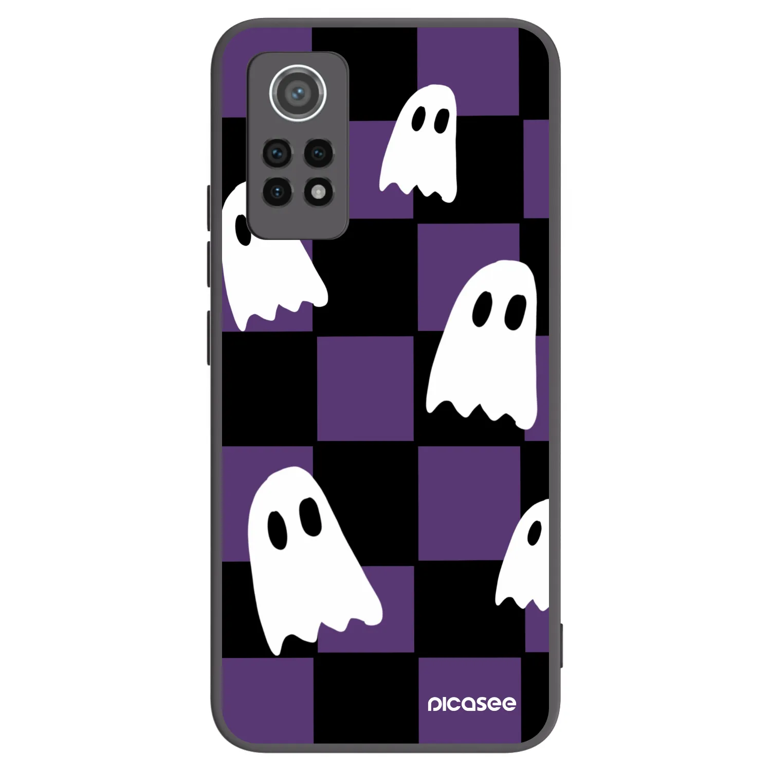 Picasee silikónový čierny obal pre Xiaomi Redmi Note 12 Pro 4G - Ghosts