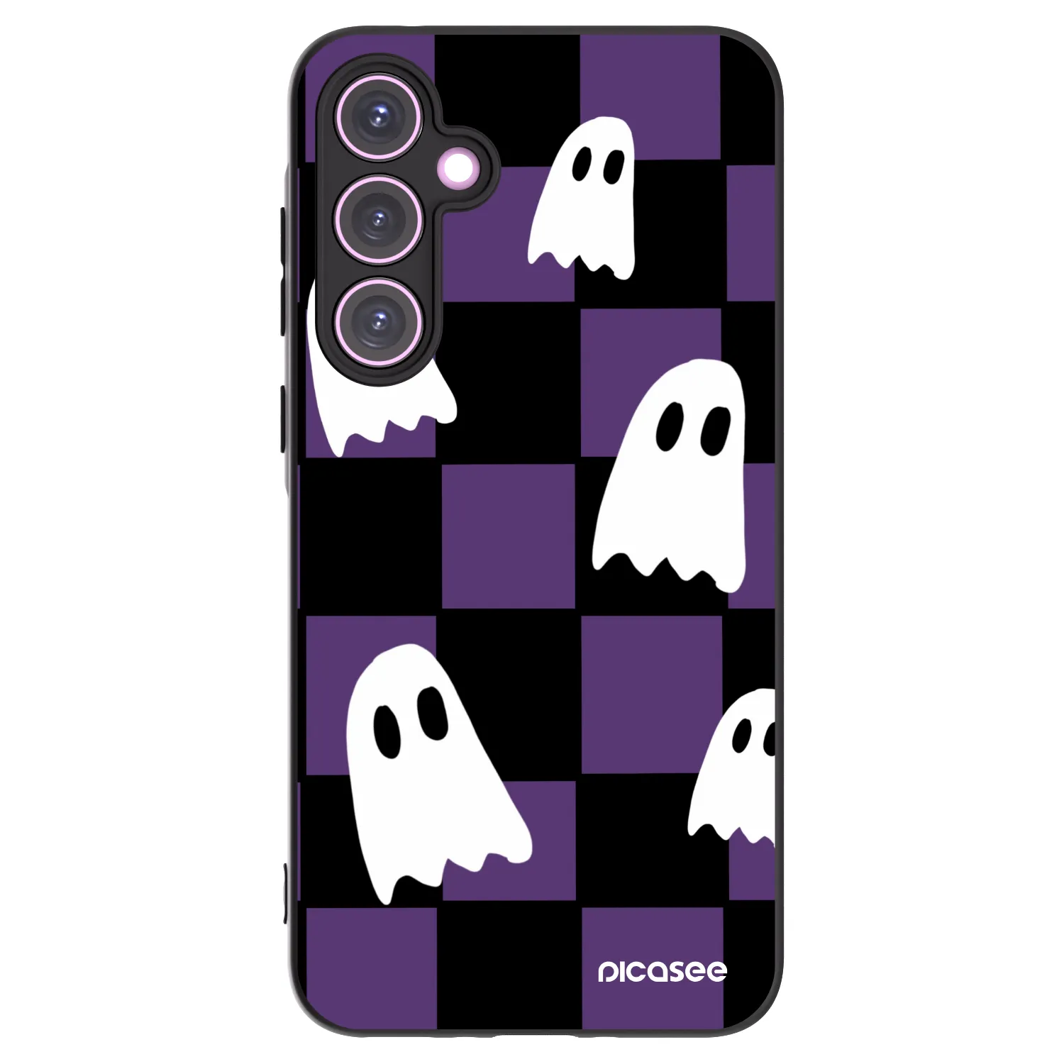 Picasee silikónový čierny obal pre Samsung Galaxy A35 5G A356B - Ghosts