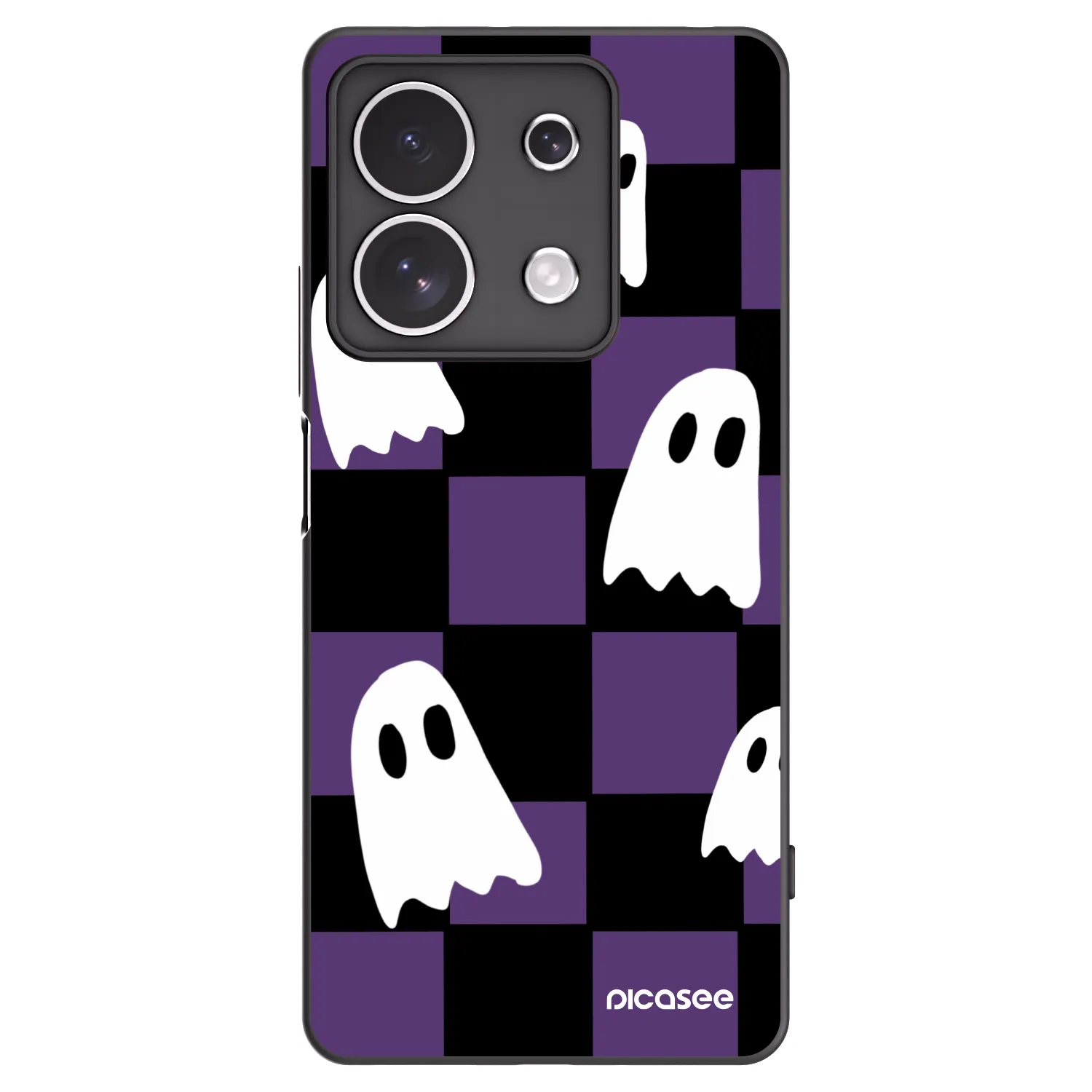 Picasee silikónový čierny obal pre Xiaomi Redmi Note 13 4G - Ghosts