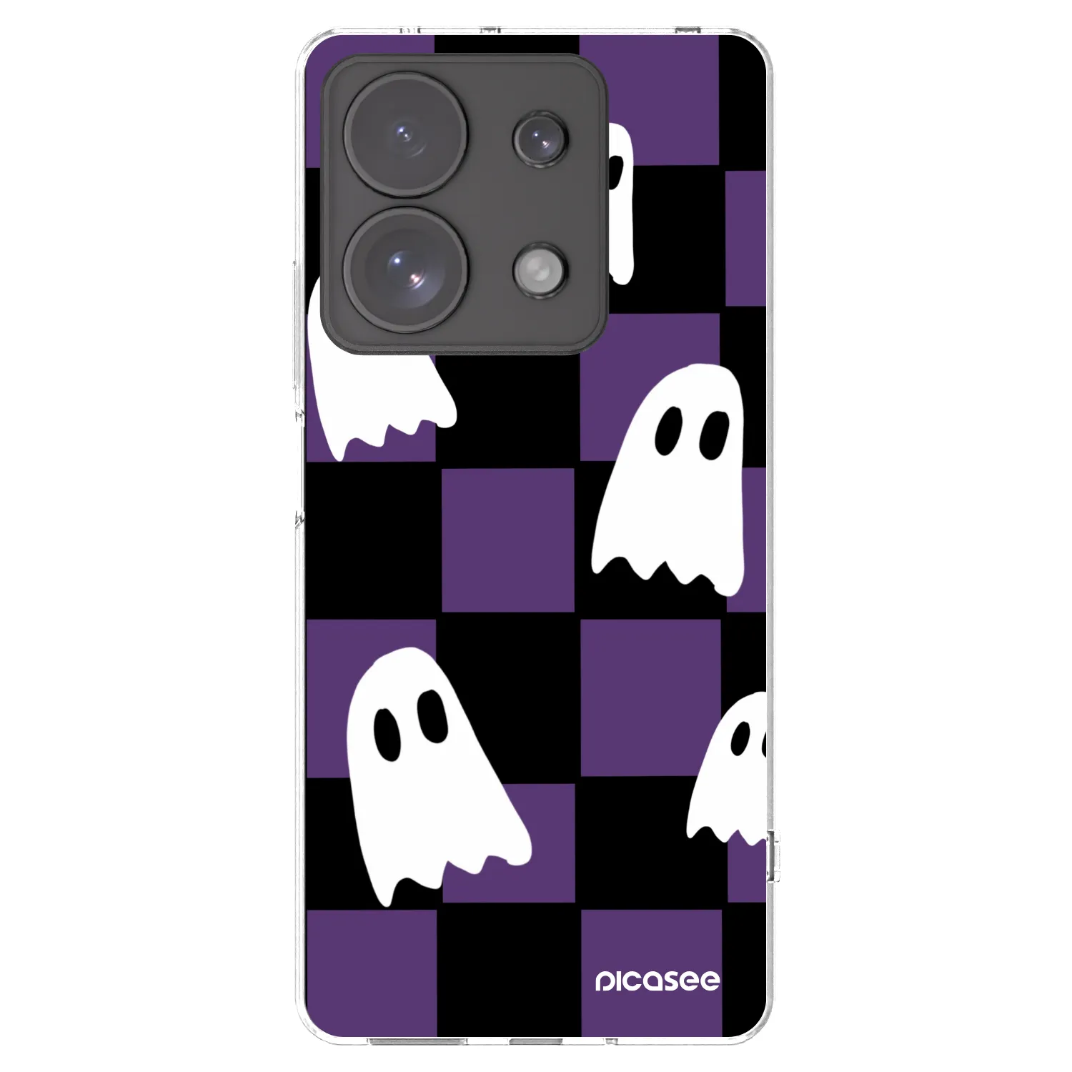 Picasee silikónový prehľadný obal pre Xiaomi Redmi Note 13 Pro 4G - Ghosts