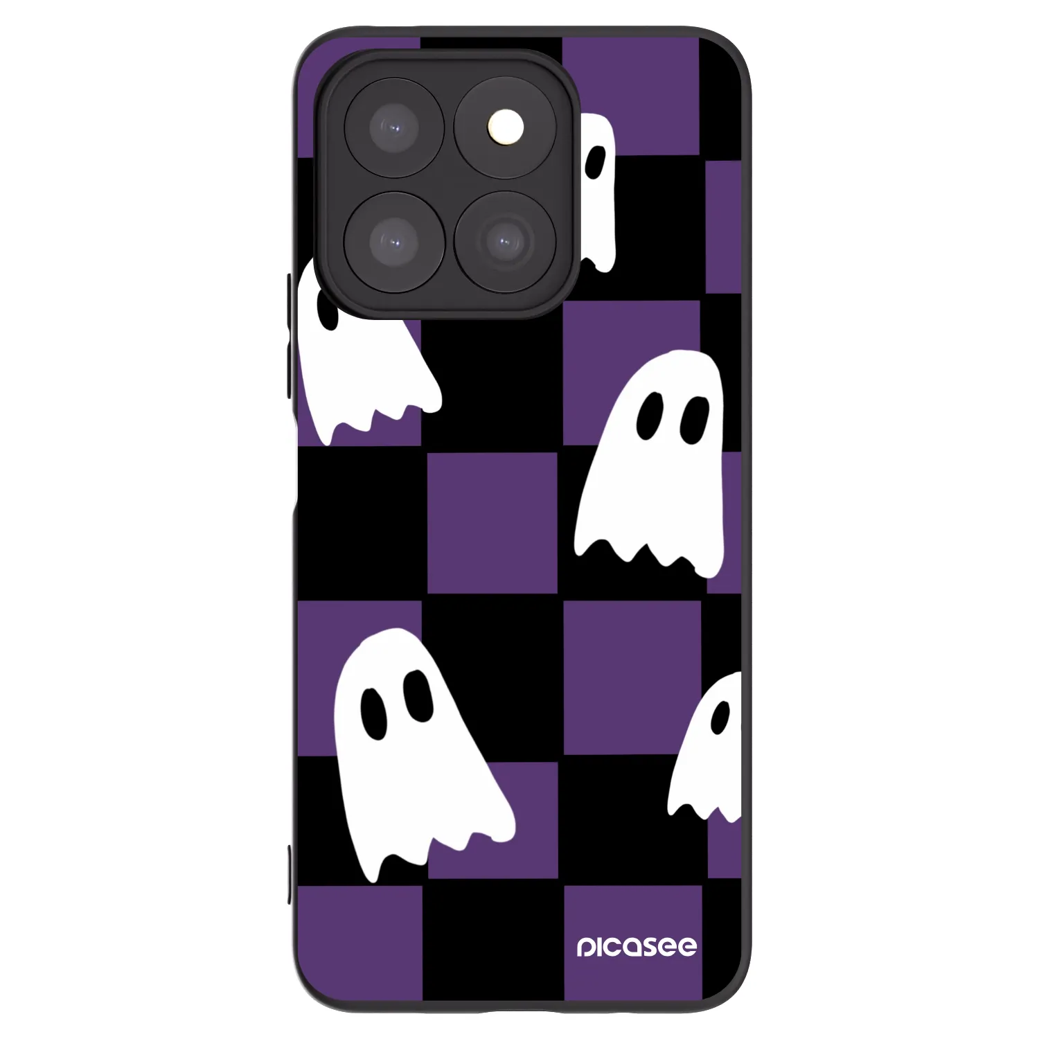 Picasee silikónový čierny obal pre Honor X8b - Ghosts