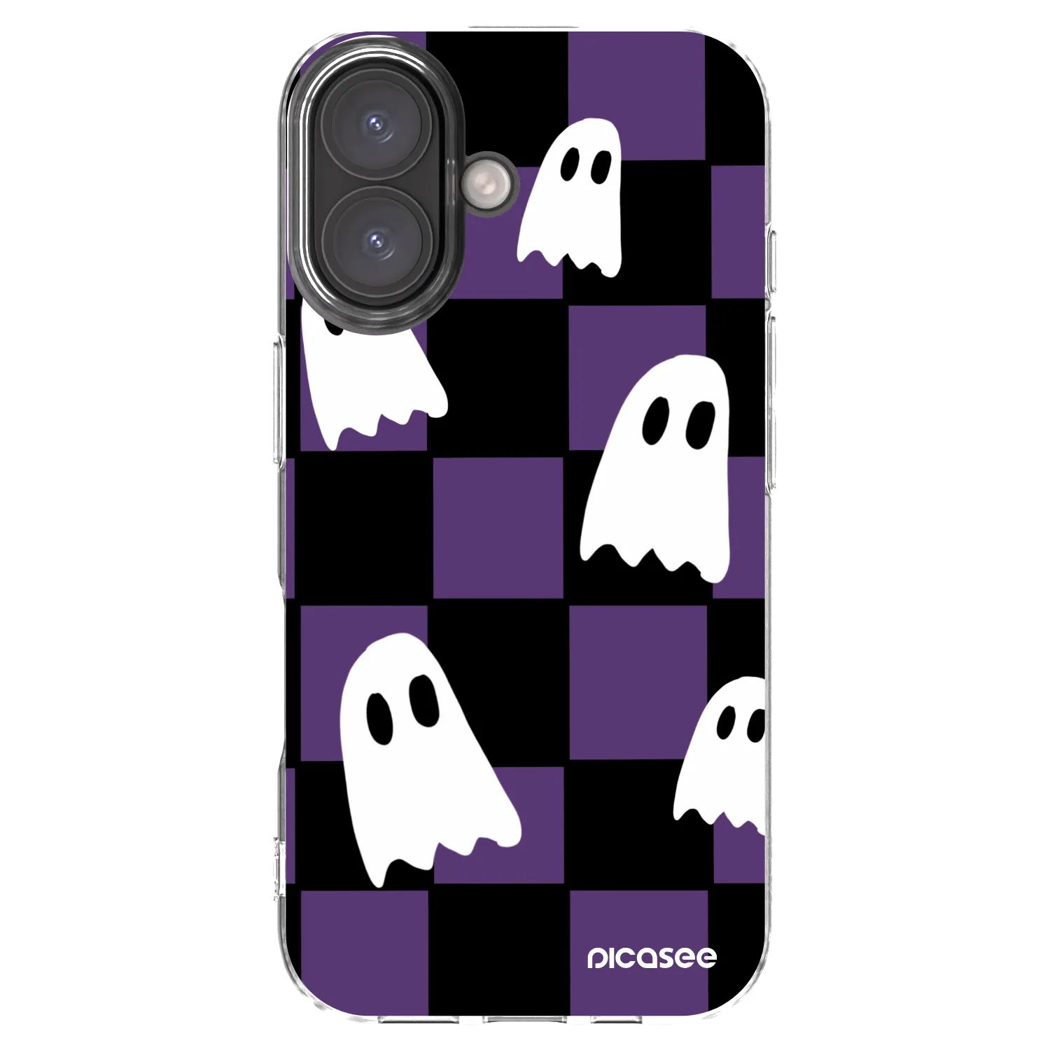 Picasee silikónový prehľadný obal pre Apple iPhone 16 - Ghosts
