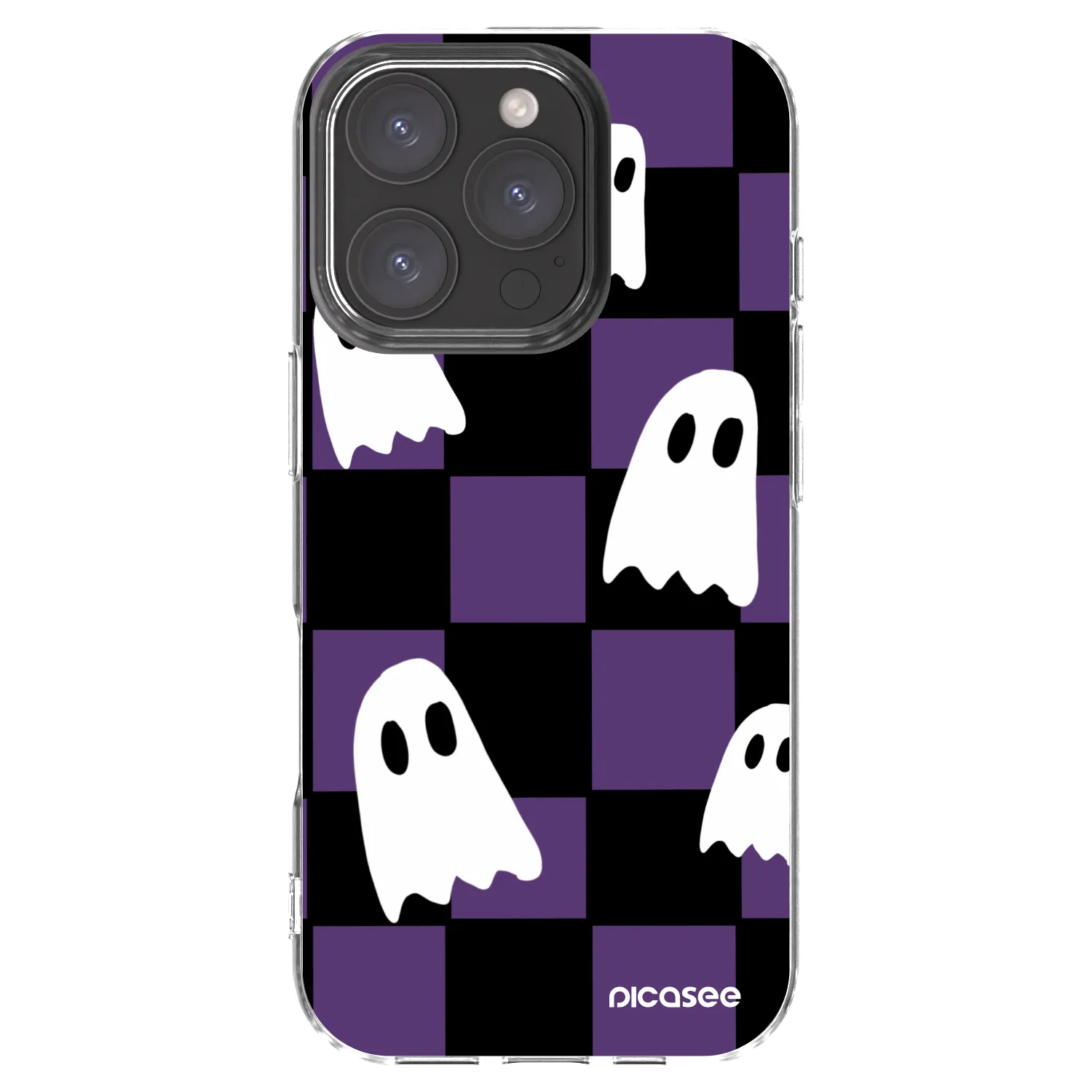 Picasee silikónový prehľadný obal pre Apple iPhone 16 Pro - Ghosts